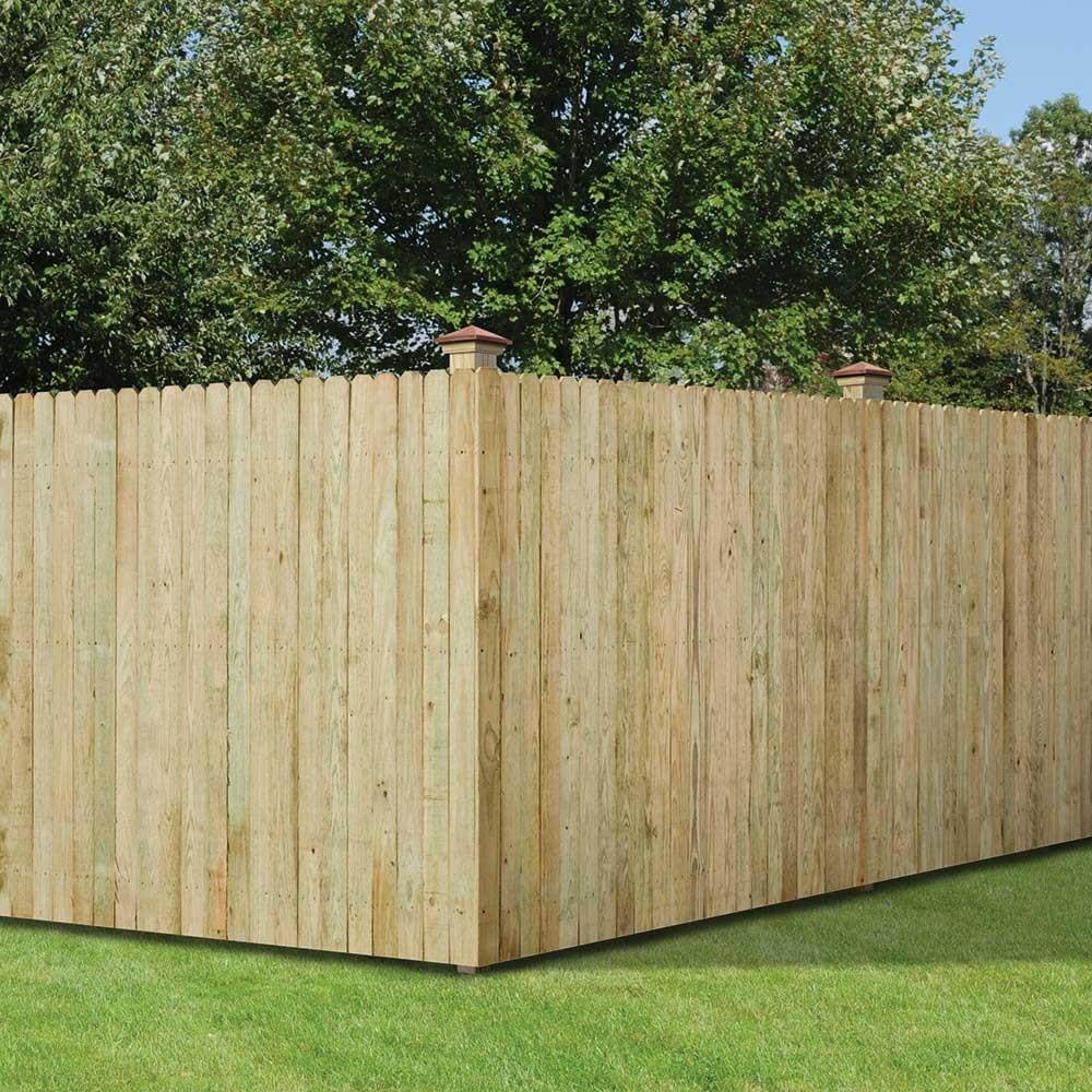 Dog ear clearance fence pickets lowes