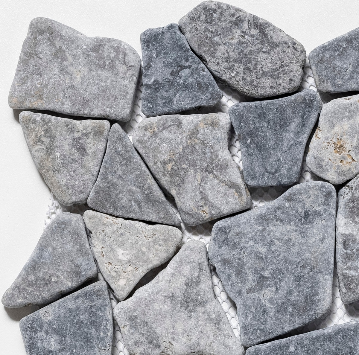 CRUZ BAY STUDIO ULSC5X7XR3RGY Sample - Fit Mosaic Grey 4-in x 6-in Tumbled Floor and Wall Tile