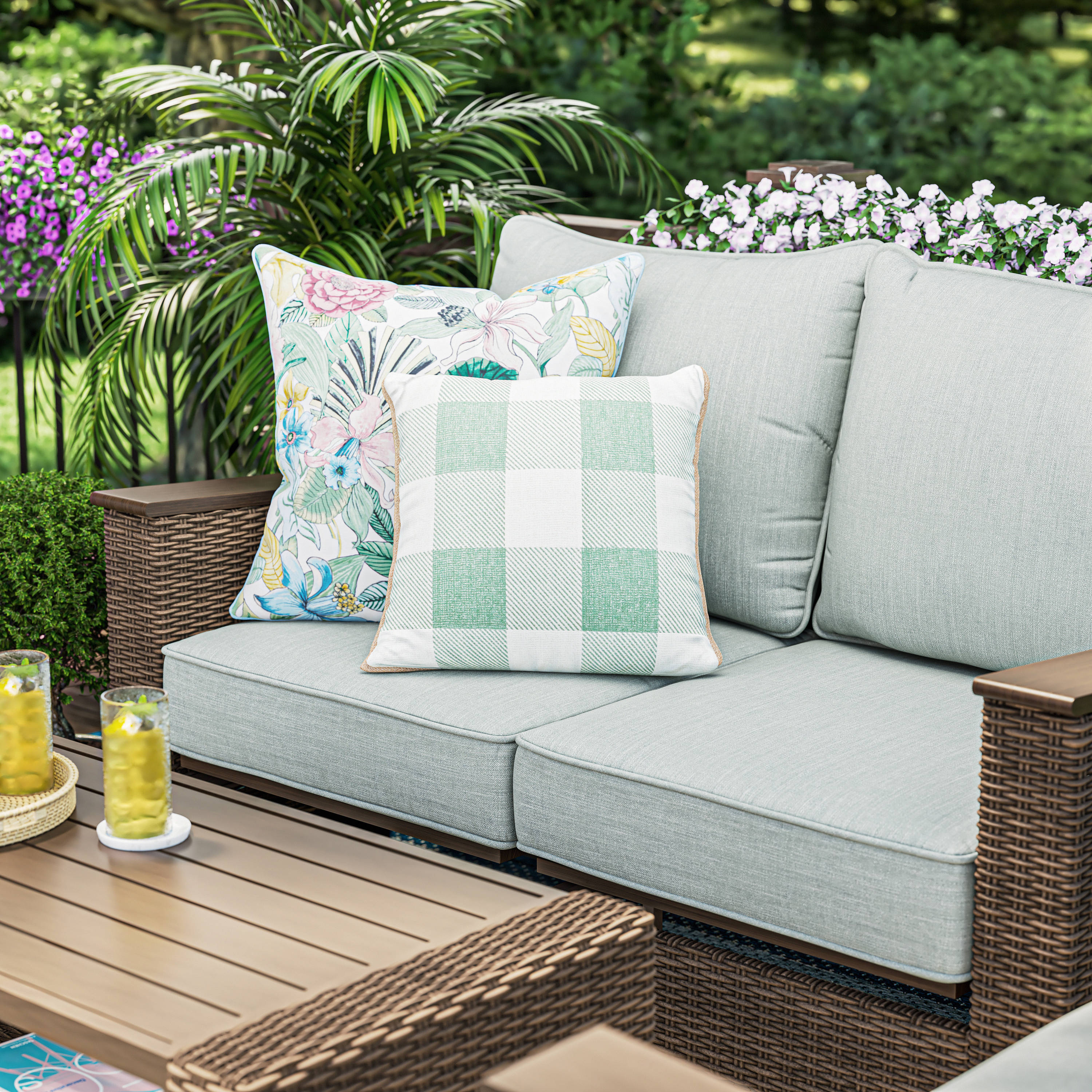 allen roth patio loveseat