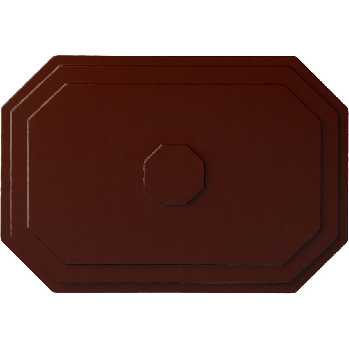Ekena Millwork CM25FEBMF Felix 25.25-in W x 17.25-in L Painted Brushed Mahogany Polyurethane Whole Ceiling Medallion