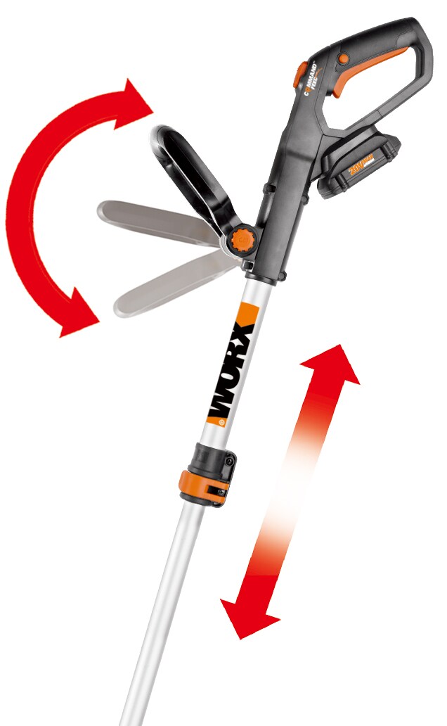 Worx Wg916 Power Share 20v Trimmer And Blower Combo Kit (battery & Charger  Included) : Target