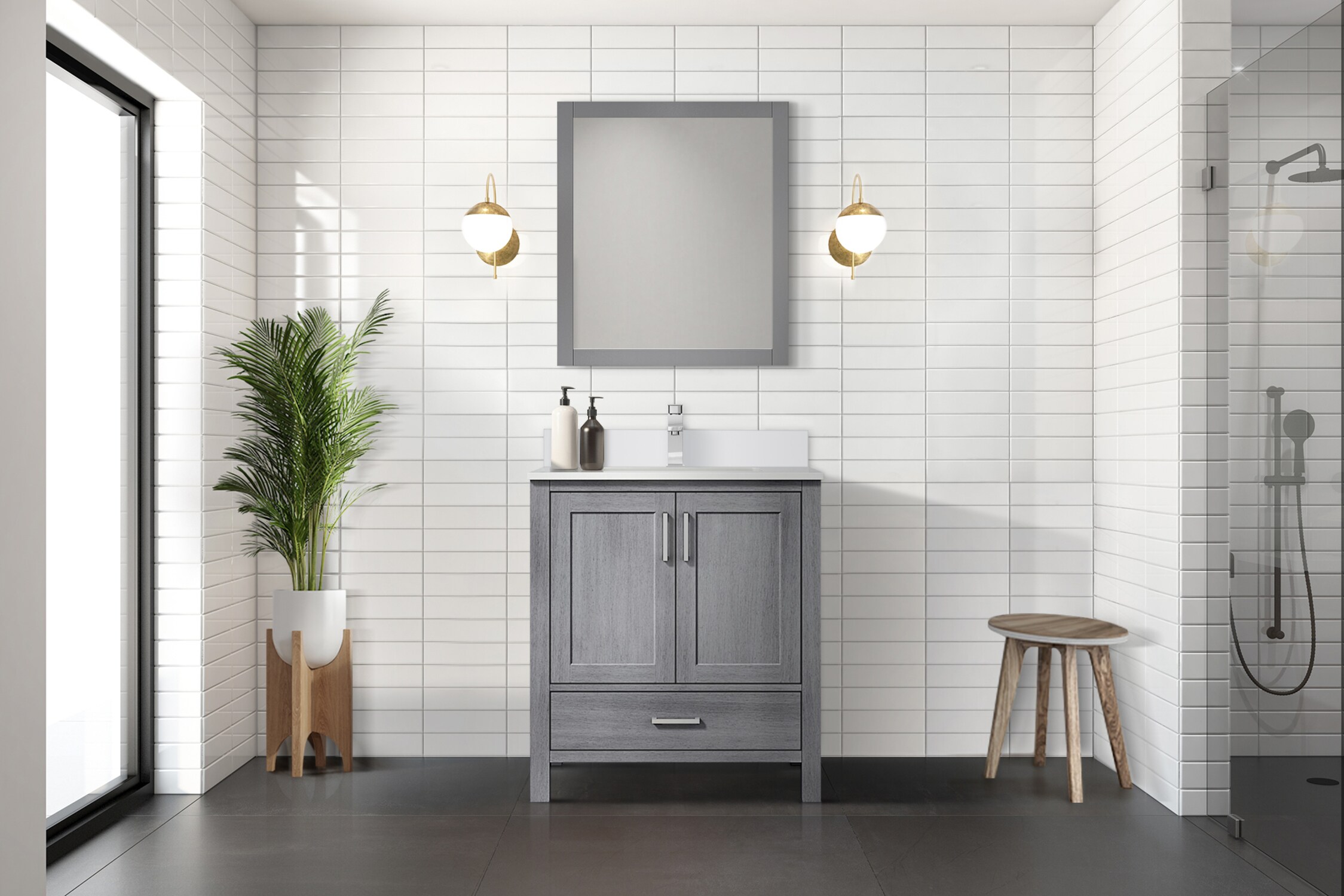 Lexora LJ342230SDWQM28 Bath-Vanity-Combo - View #7