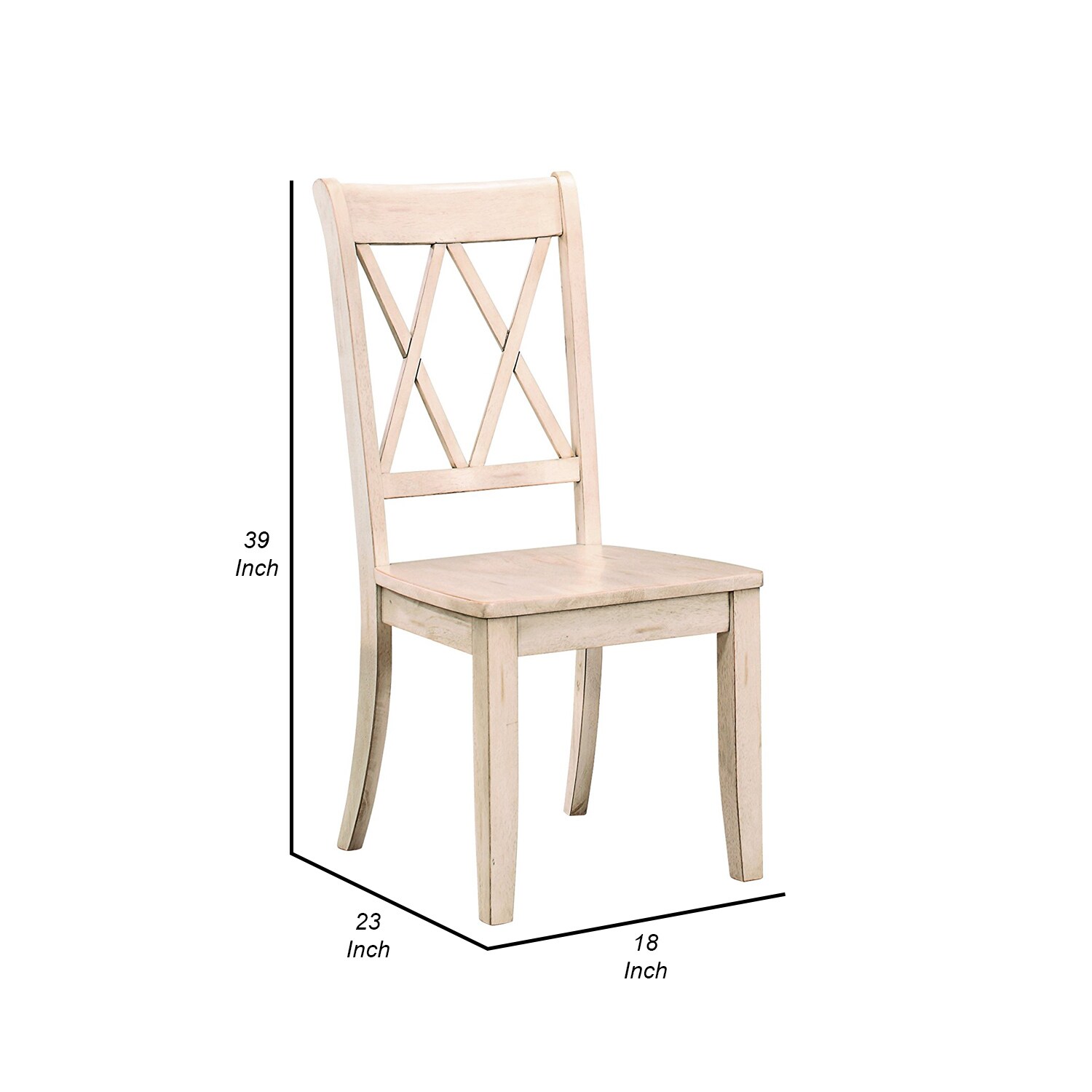Benzara 2 Casual White Corner Chair in the Chairs department at 