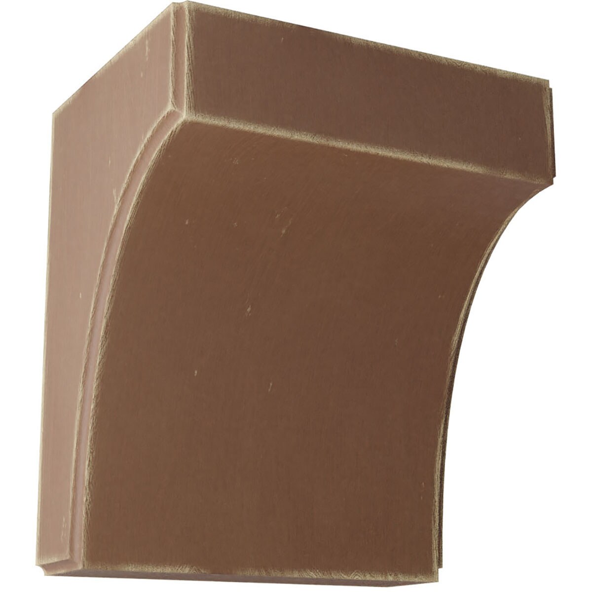 Ekena Millwork BKTWD05X04X06CVBR Clarksville 5-1/4-in x 4-in x 6-in Rubberwood Wood Standard Bracket