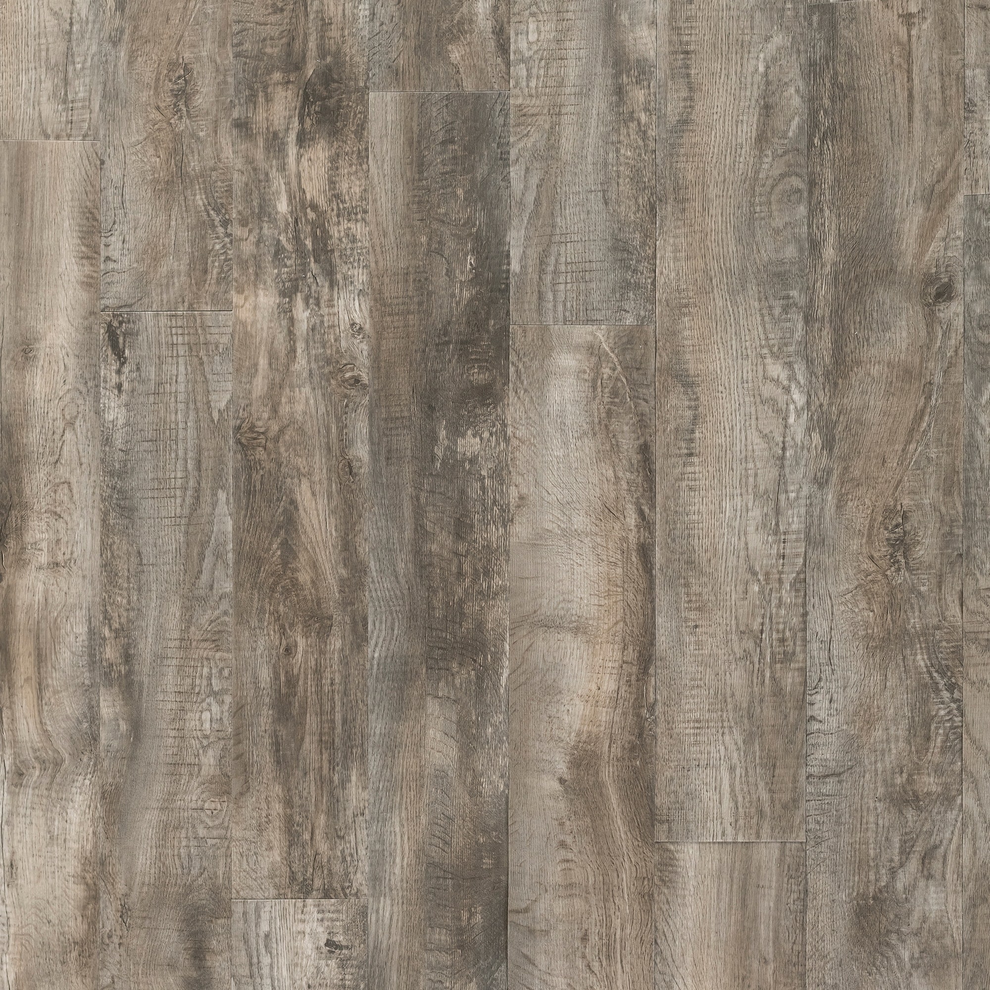 Mohawk VFE06-960 Basics Flex Seaweed Gray Flex Brown 20-mil x 7-1/2-in W x 51-in L Waterproof Glue Down Luxury Vinyl Plank Flooring (36.22-sq ft/ Carton)