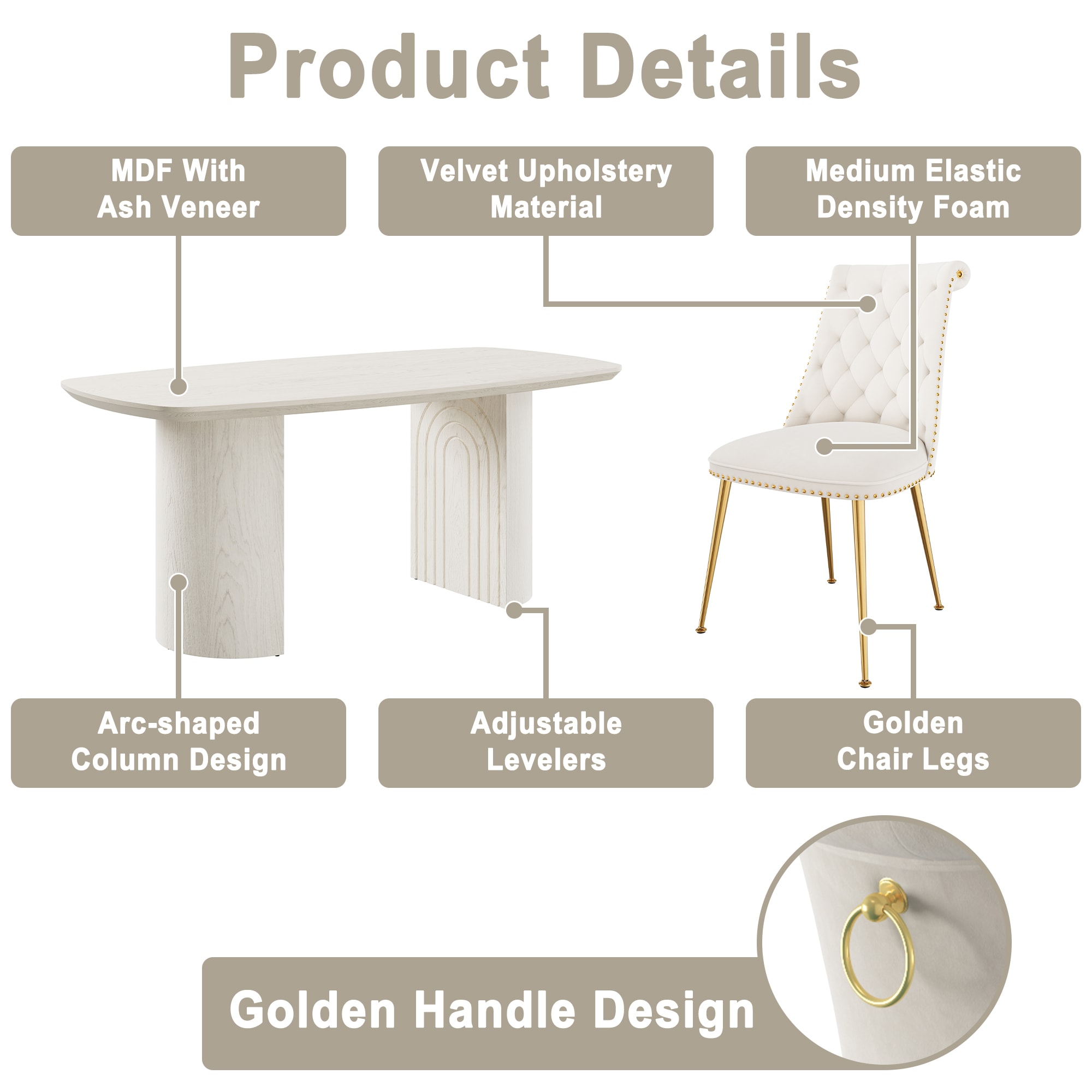 Clihome CL-1660A703BG Dining-Sets - View #8