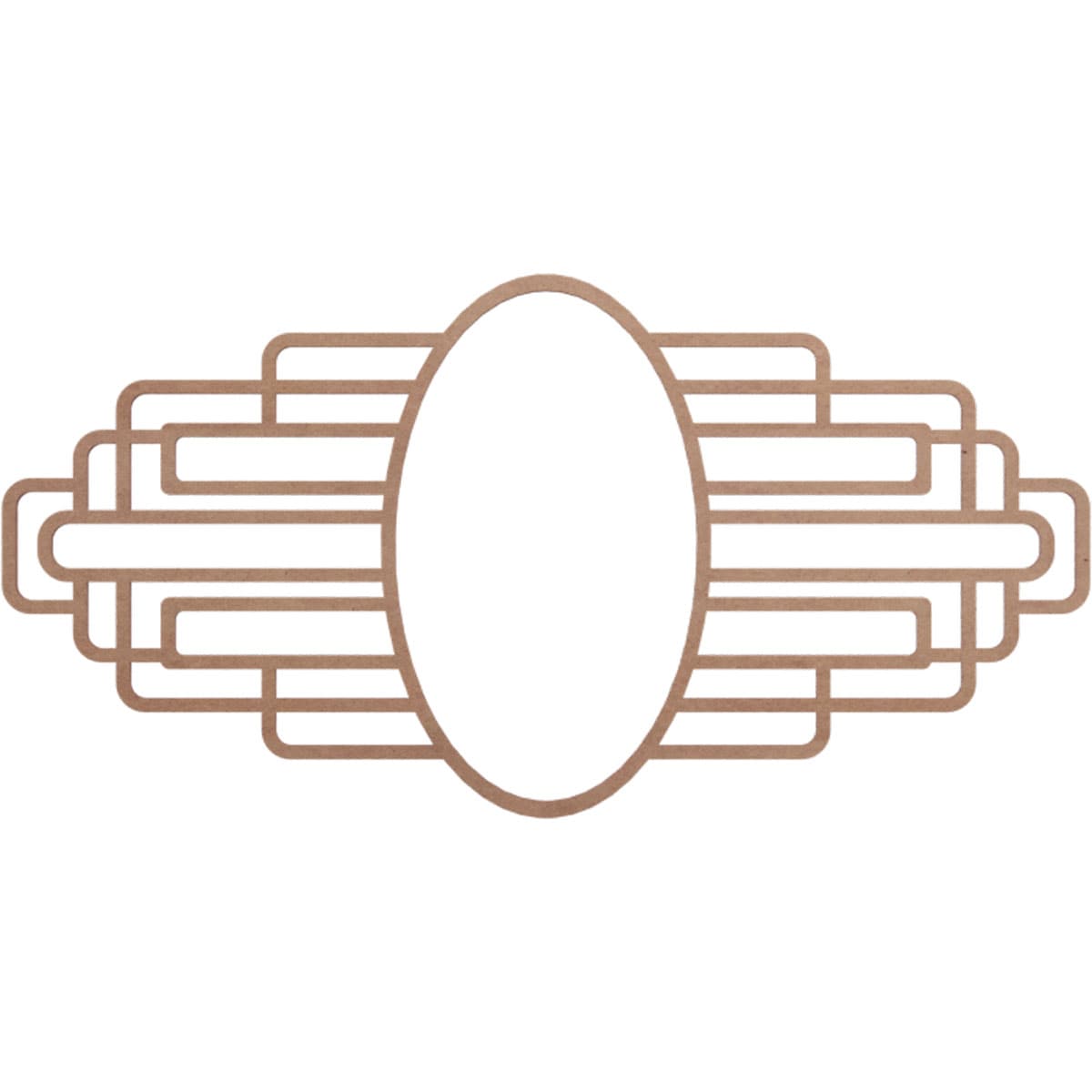 Ekena Millwork CMWP28X14X0375EBMF Elizabeth Fretwork Pierced 14-Inches W x 28-Inches L Craftsman Paint Grade Wood Wood Whole Ceiling Medallion