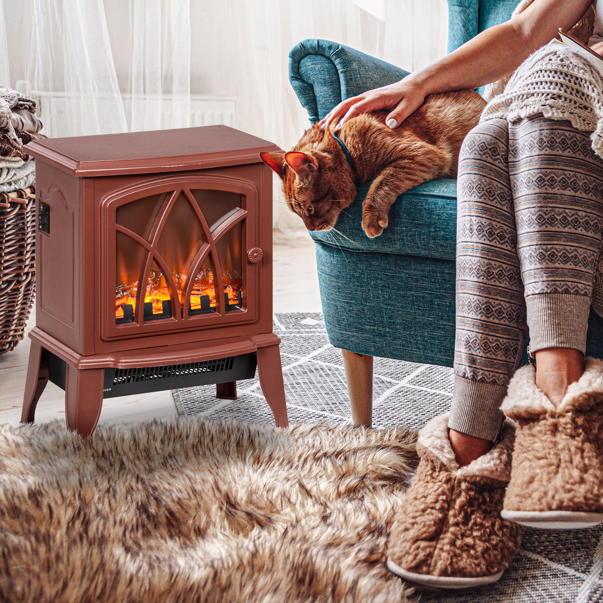 Kahomvis HEAT-QPAOS-08 Electric-Fireplaces - View #2