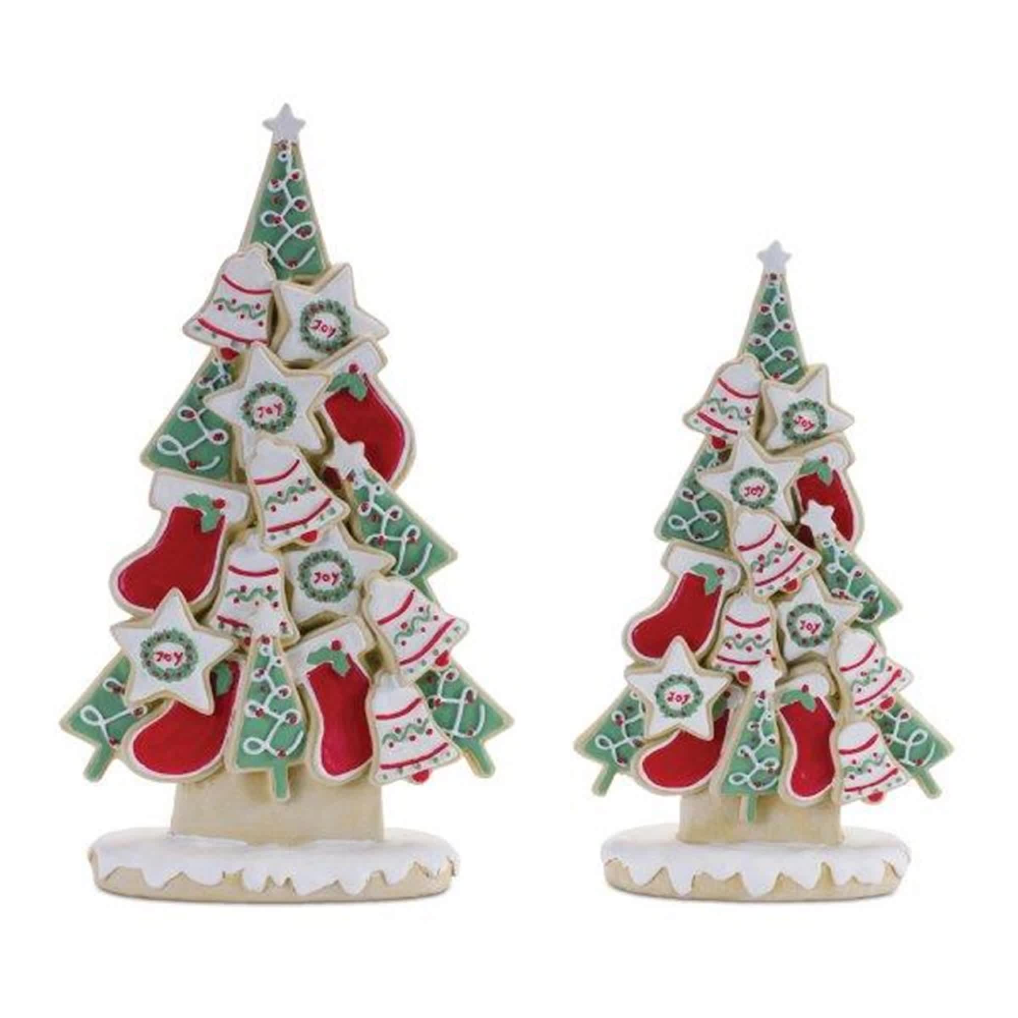 Melrose International 91134DS Cookie Tree (Set of 2) 10H 12H Resin