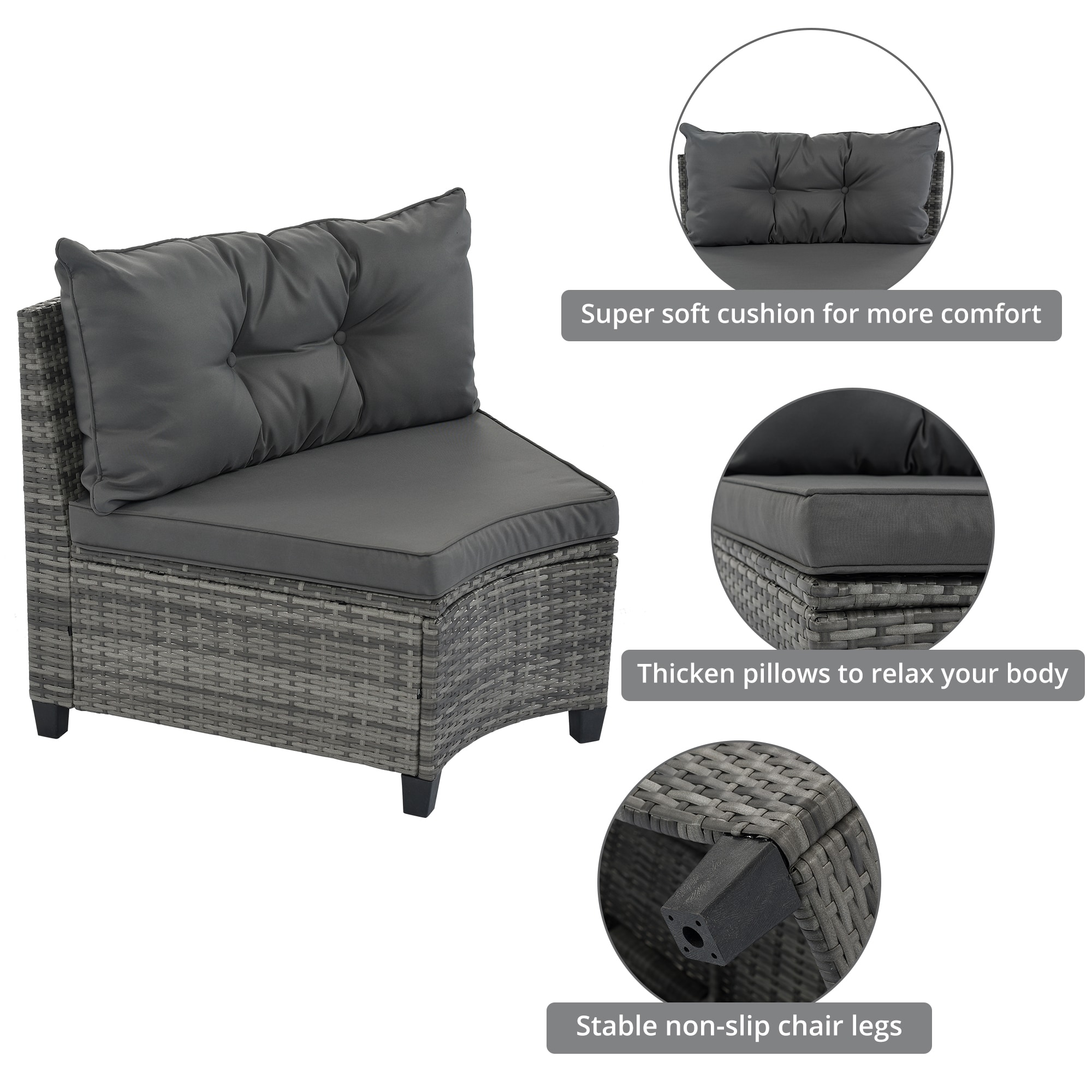 Forclover N7FW-215GR Patio-Conversation-Sets - View #2