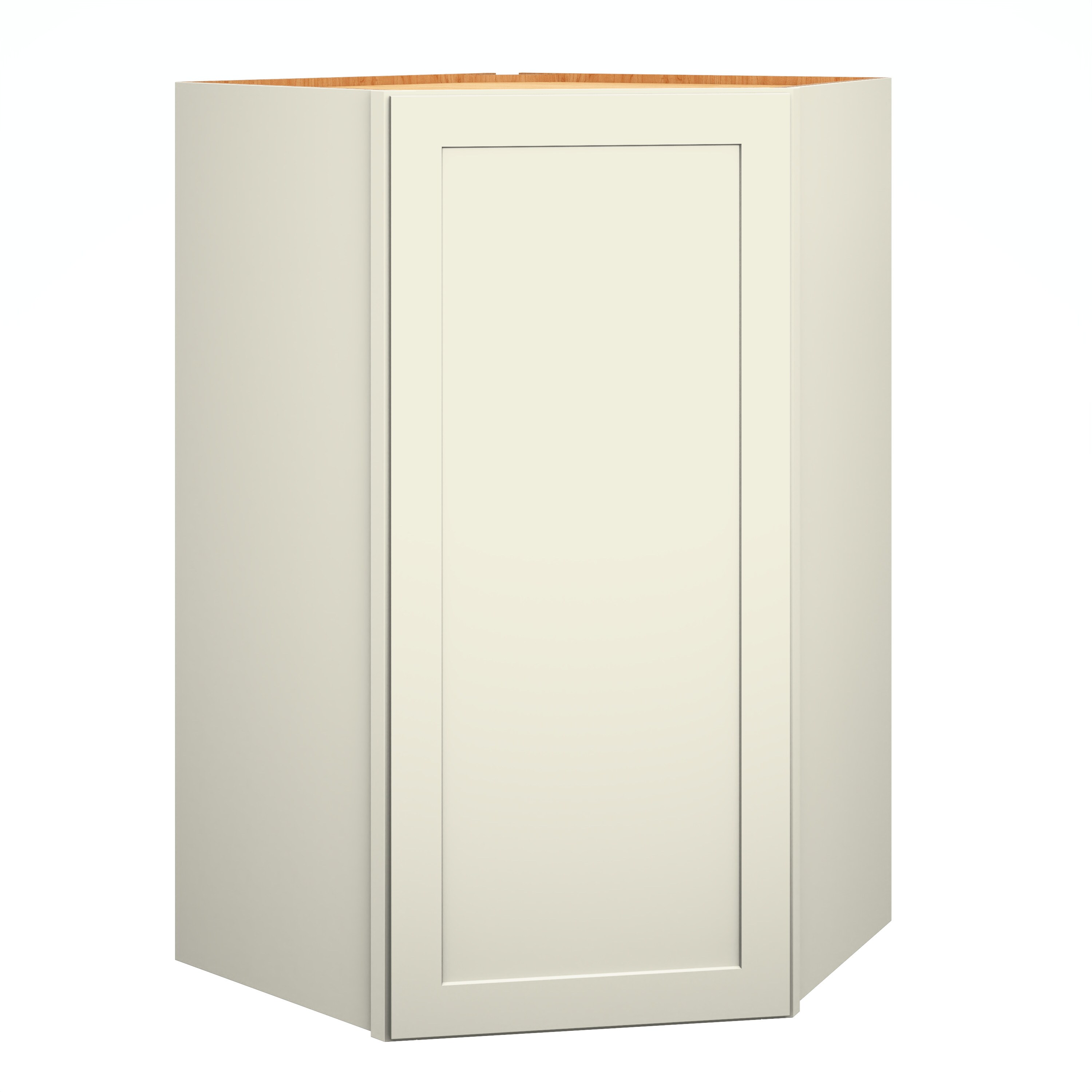 Diamond Express 61B-DW422424R Jamestown 24-in W x 42-in H x 24-in D Steam Diagonal Corner wall Fully assembled Plywood Cabinet (Recessed Panel Shaker)
