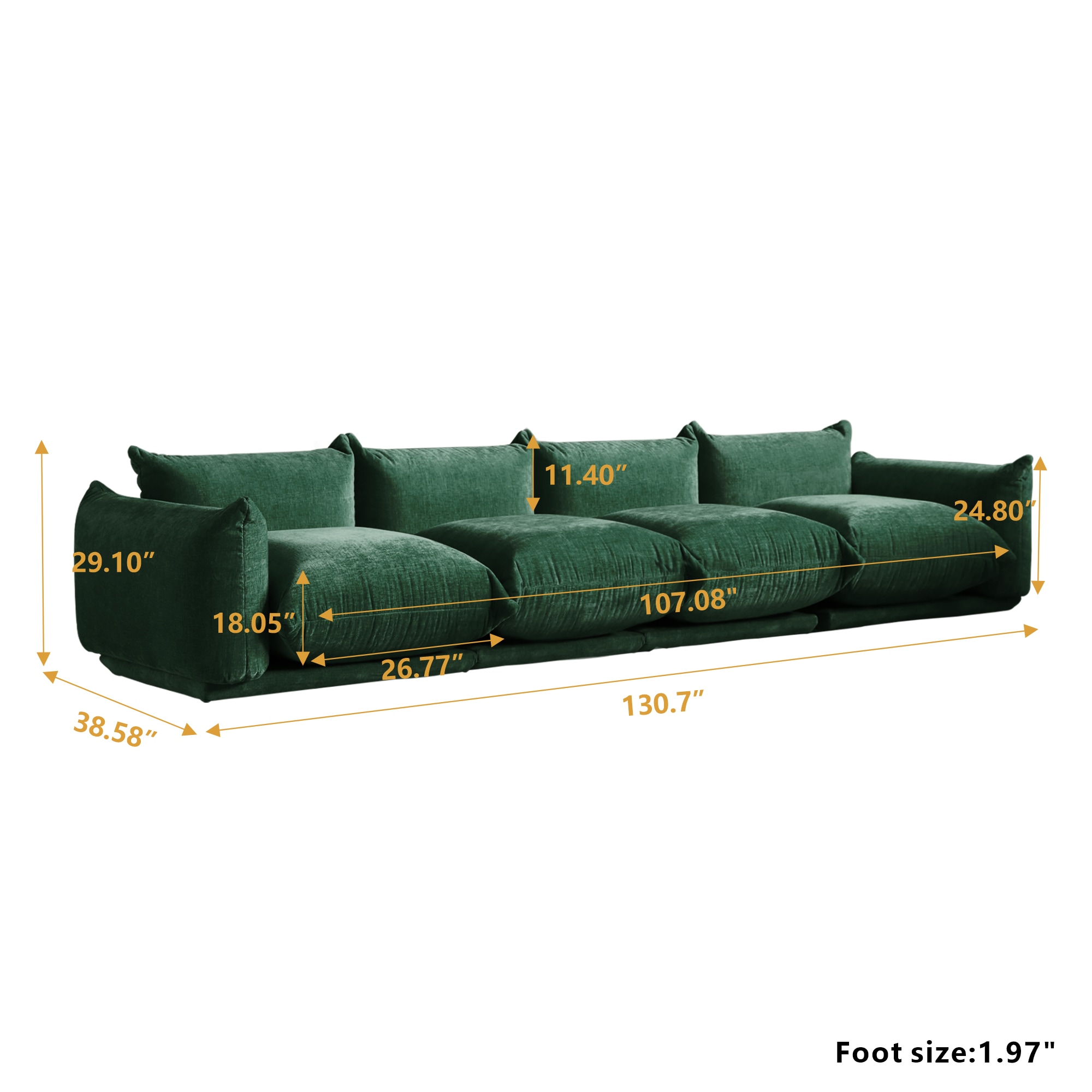 BuotiqHom DH-A-119GN-S4 Sofas-Loveseats - View #3