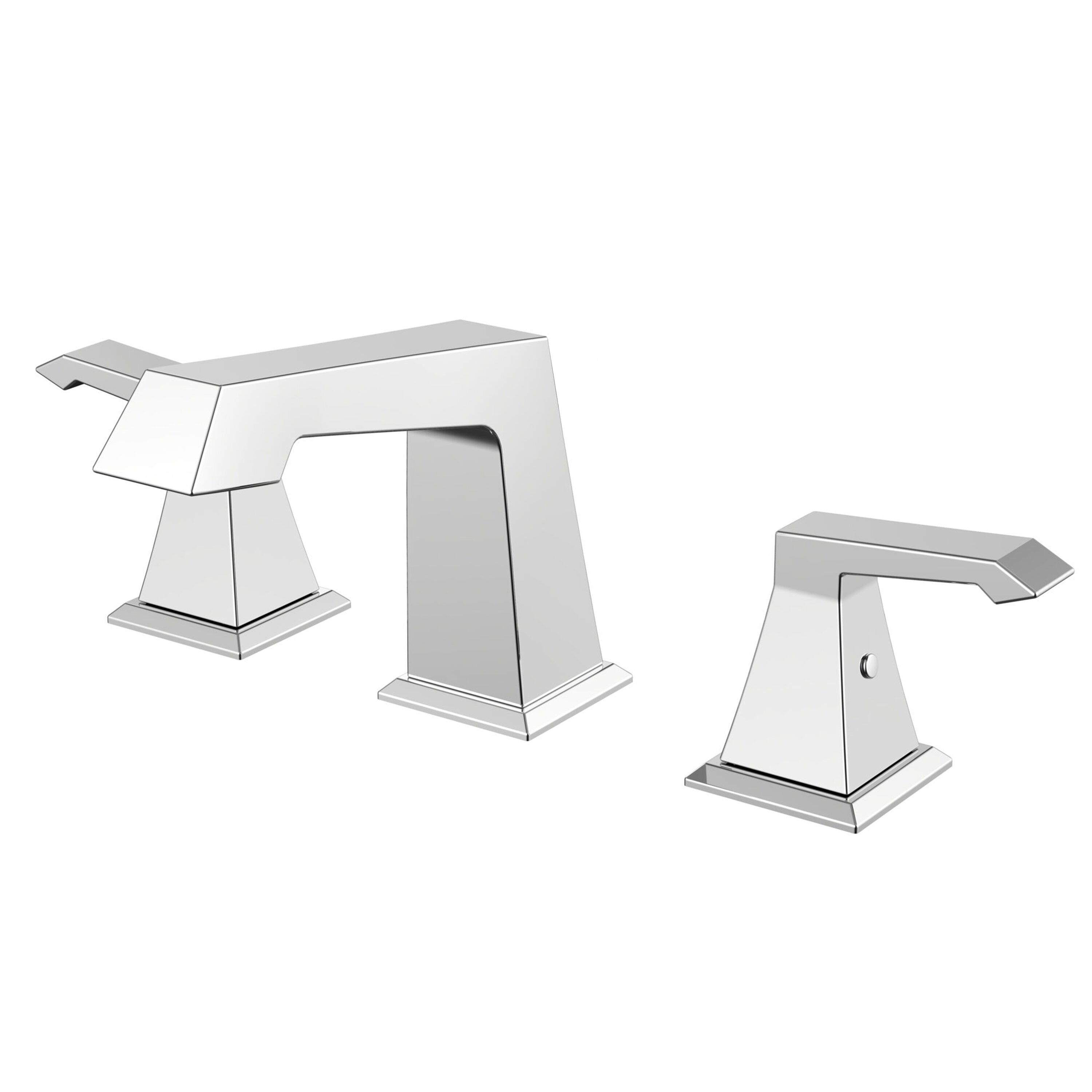 Lexora LFT4011CH Balduina Chrome Widespread 1-handle Low-arc Commercial/Residential Handle Bathroom Sink Faucet