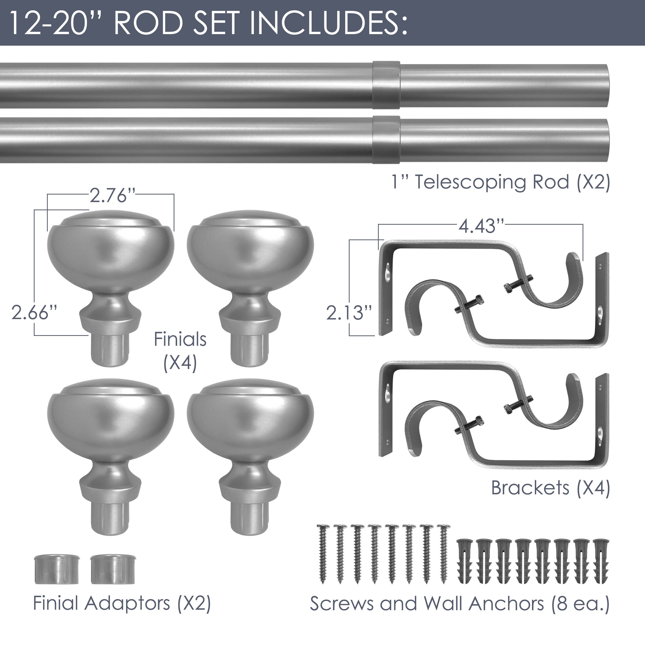 Decopolitan 31239-PBR12PR Curtain-Rods - View #6