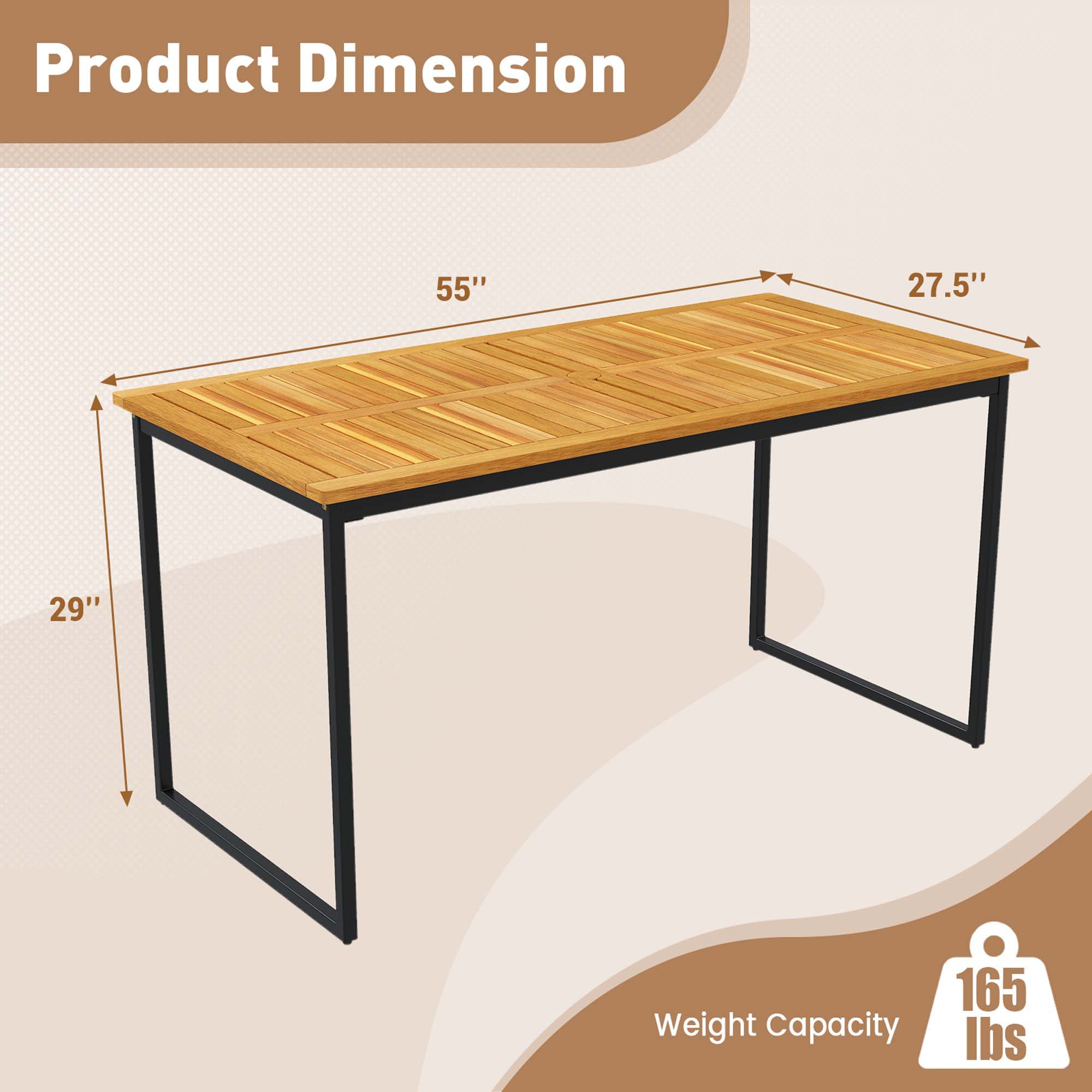 Costway HCST04171 Patio-Tables - View #2