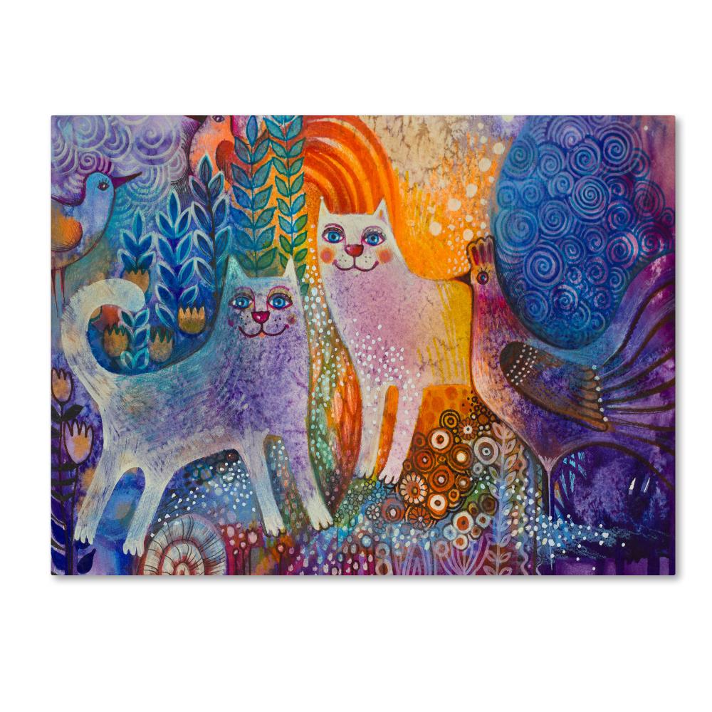 Trademark Fine Art ALI11460-C2432GG Framed 24-Inches H x 32-Inches W Animals Canvas Print