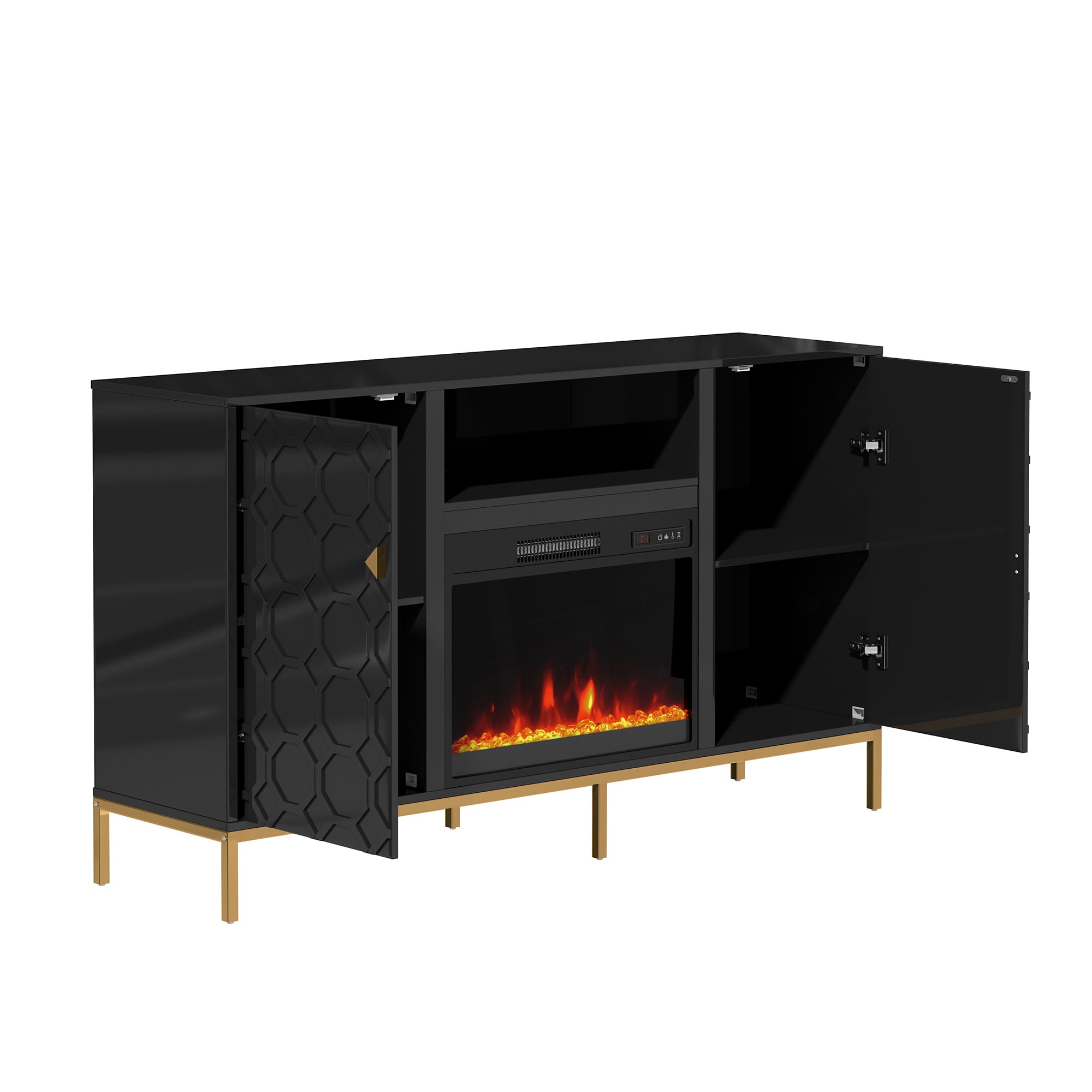 Clihome CL-JH0523-BK Electric-Fireplaces - View #6