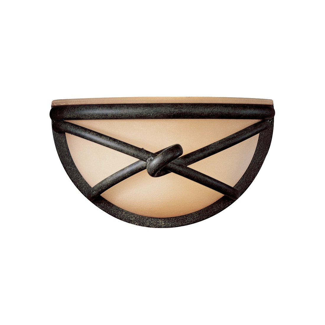 Aspen Bronze 10" Rustic Scavo Glass Wall Sconce with Dimmable Light