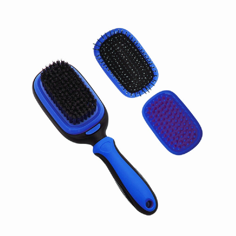 Pet Life 'Gyrater' Travel Self-Cleaning Swivel Grooming Slicker Pet Brush