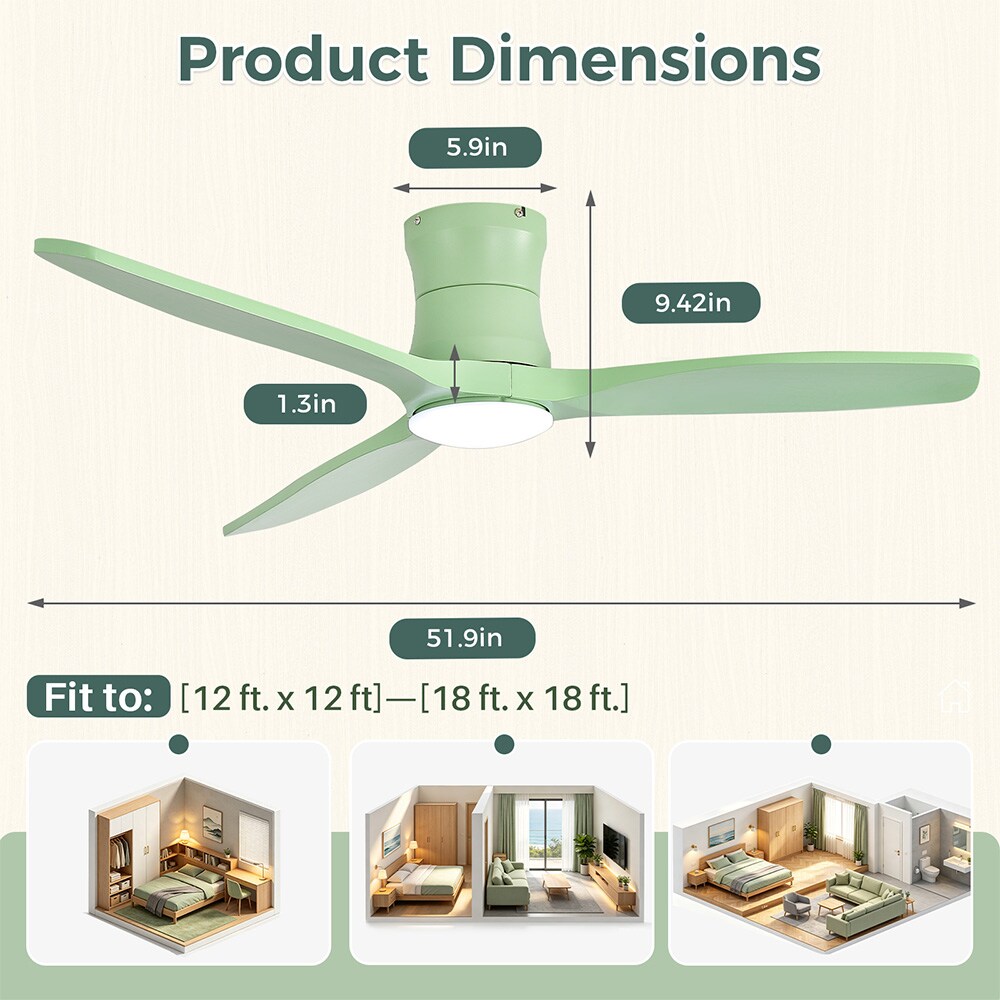 Sofucor LW-52K339-GR-GR Ceiling-Fans - View #10