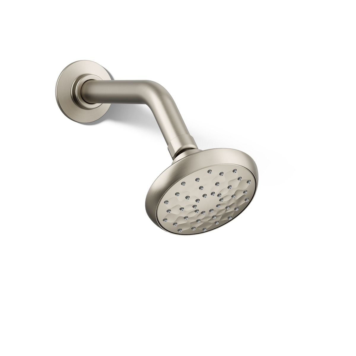 KOHLER 72423-BN Awaken 1.0 -Spray Vibrant brushed nickel 3.75-in Round Fixed Shower Head 1.75 GPM