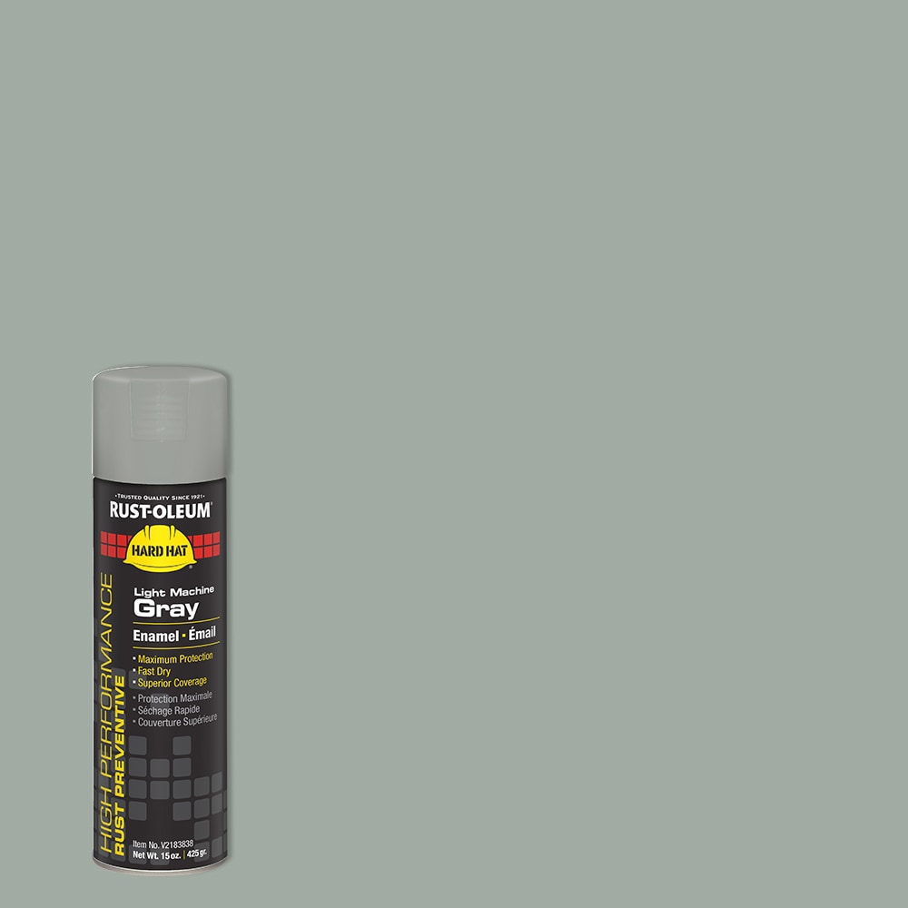 Rust-Oleum V2183838 High Performance Gloss Light Machine Gray (NET WT. 15-oz