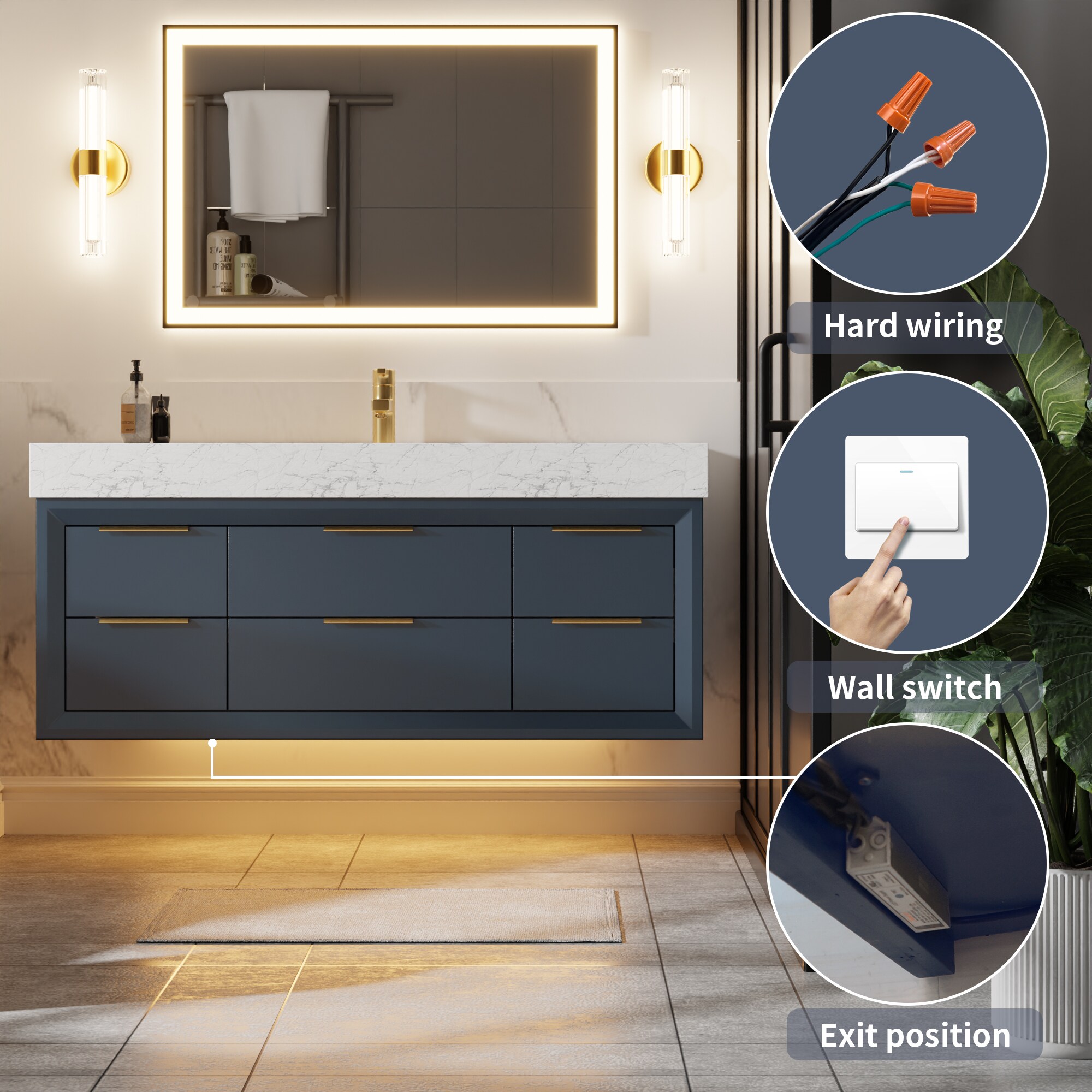 Iseryn AAB48V9BE4 Bath-Vanity-Combo - View #5