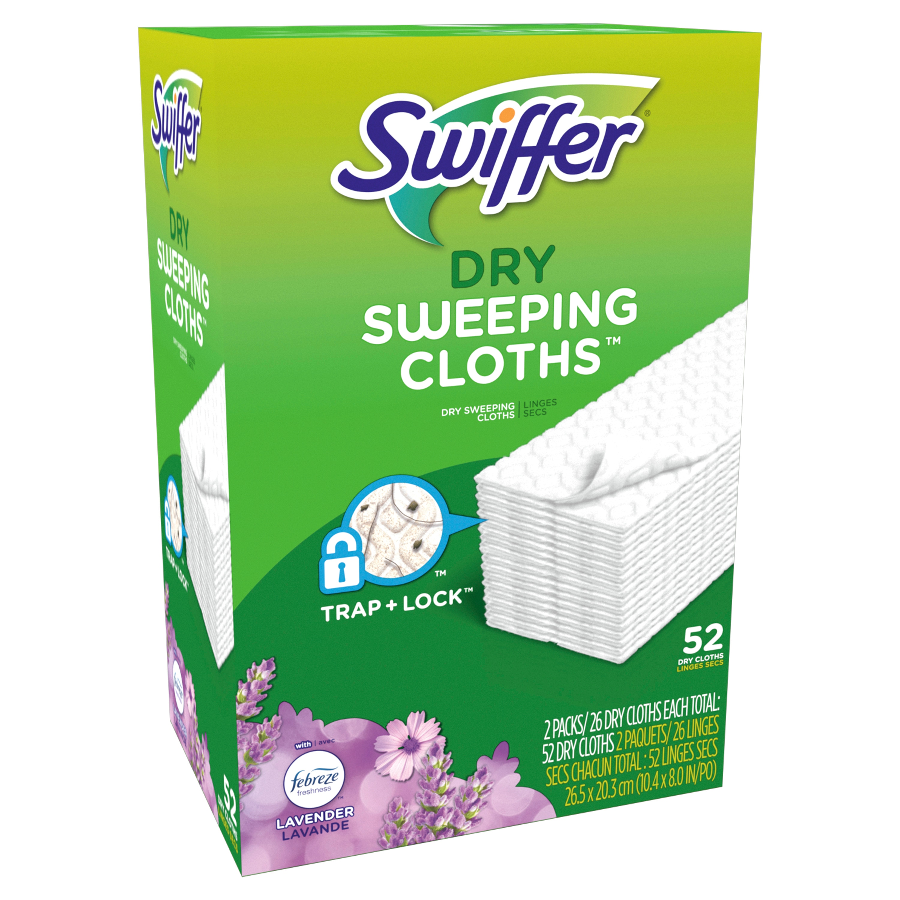 Swiffer Sweeper Multi-Surface Dry Sweeping Cloths Lavender Scent