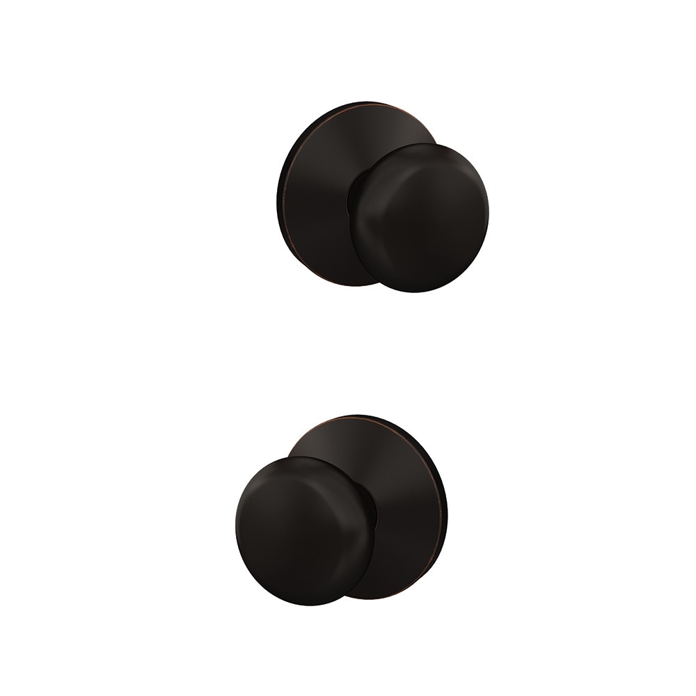 Schlage FC172 PLY 716 KIN Custom Plymouth - Kinsler Aged Bronze Interior Hall/Closet Dummy Door Knob