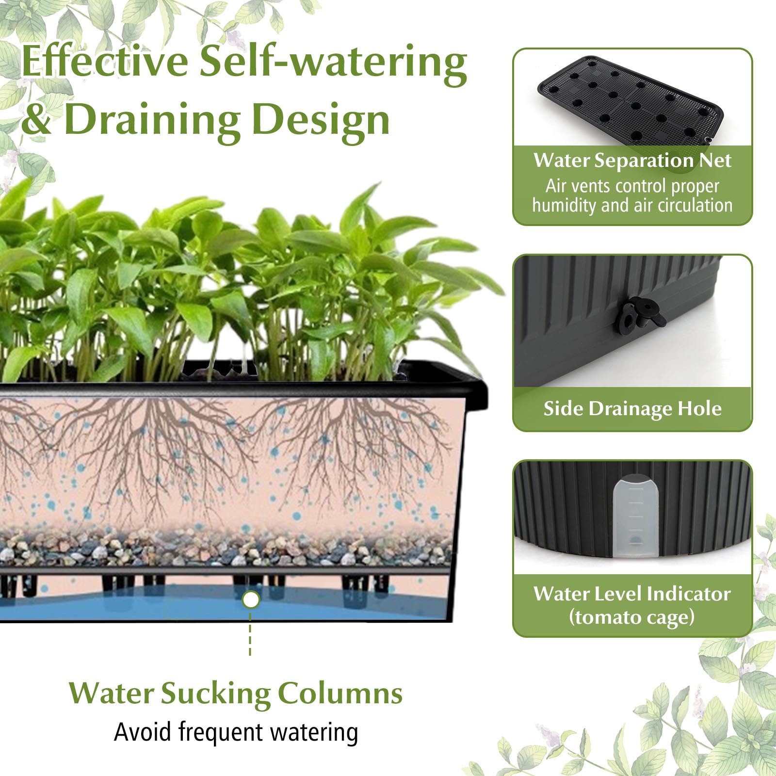 Poinic CWGT4168BK Raised-Planter-Boxes - View #8