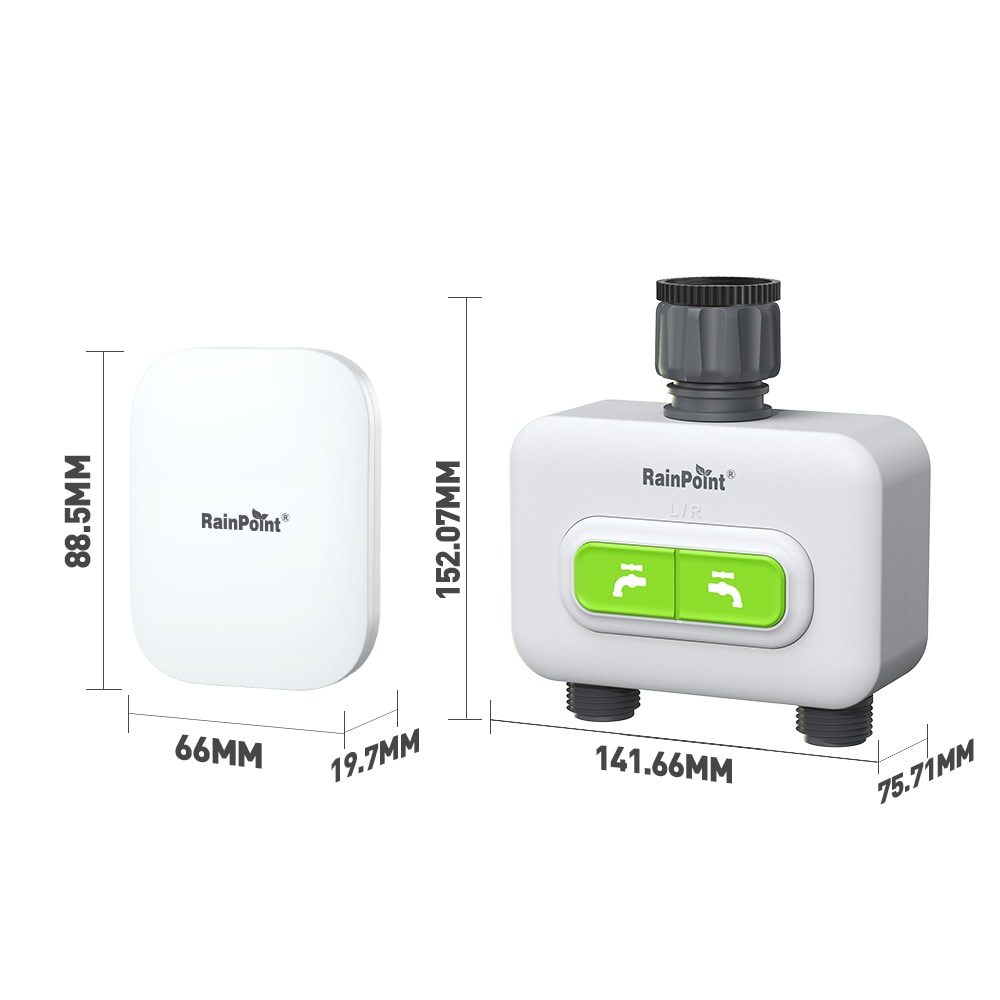 RainPoint HTV213FRF+HWG023WRF Irrigation-Timers - View #3