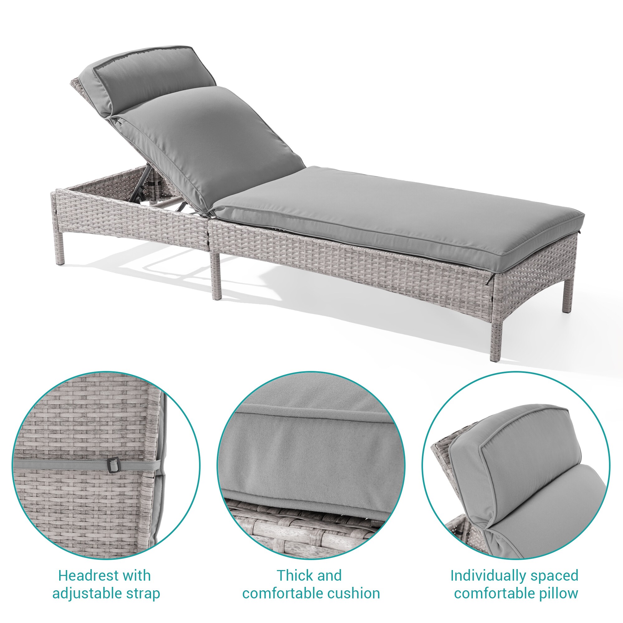 Sonkuki SD-LC-723-GY Patio-Chairs - View #4