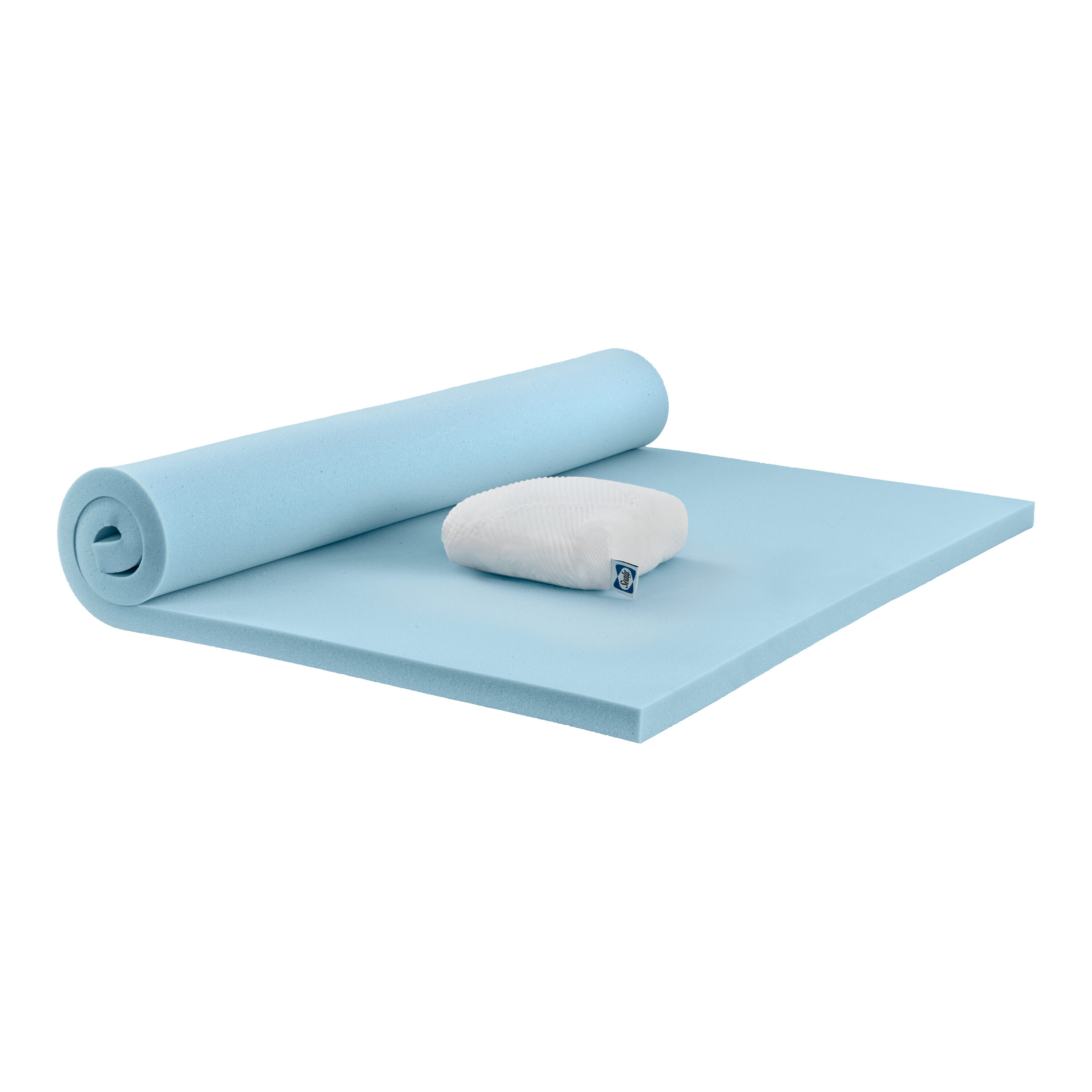 Twin Size Gel Memory Foam Mattress Topper with Cooling Cover