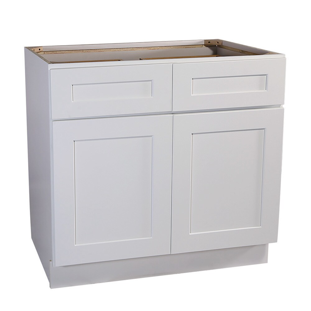 Fully Assembled 36x21x12 in. Shaker Style Kitchen Wall Cabinet 2-Door in  White