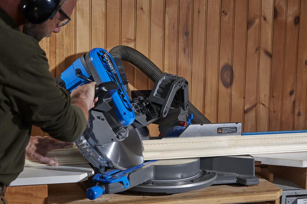 12 In. Dual Bevel Sliding Cruzer Miter Saw DELTA Cruzer 12-in Dual Bevel Sliding Folding Compound Corded Miter Saw