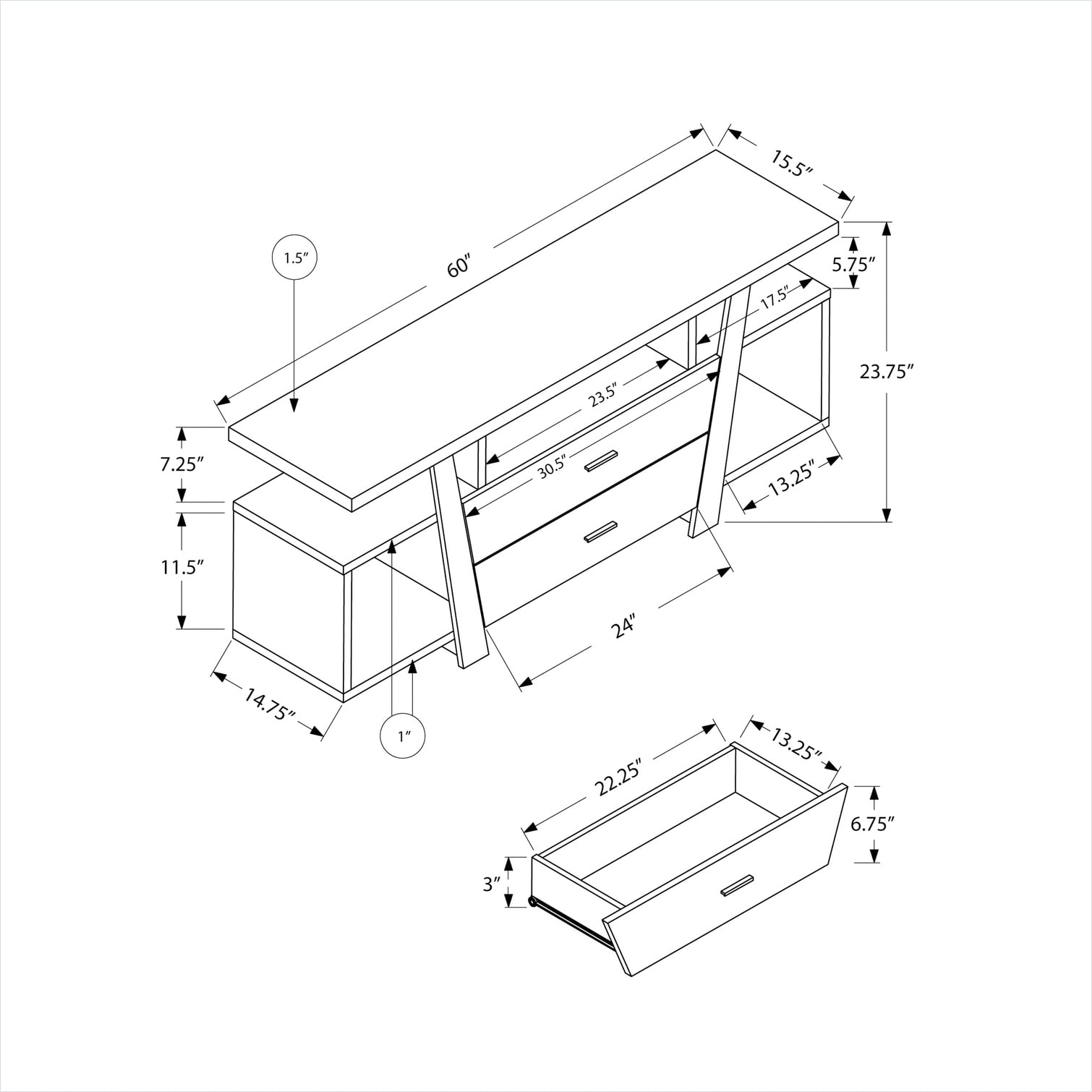 SunJet 5IRHWXQWX8T3 Tv-Stands - View #5