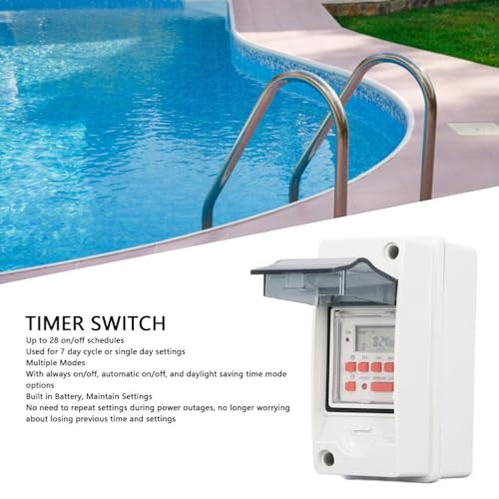 Afoxsos Digital Timer Switch Programmable 7 Day 28 Schedule ...