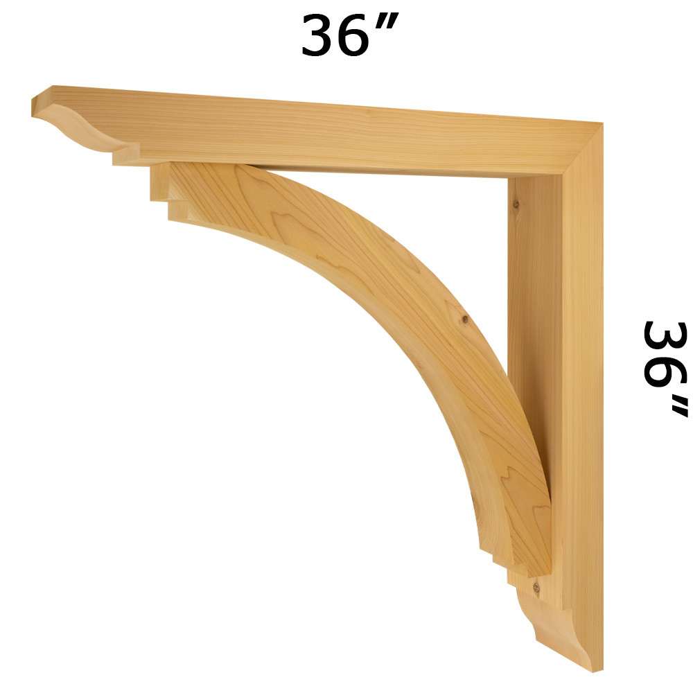 Timber Build Wood Bracket 14T7 S 5.5 Coastal Smooth 5-1/2-in x 36-in x 36-in Unfinished Western Red Cedar