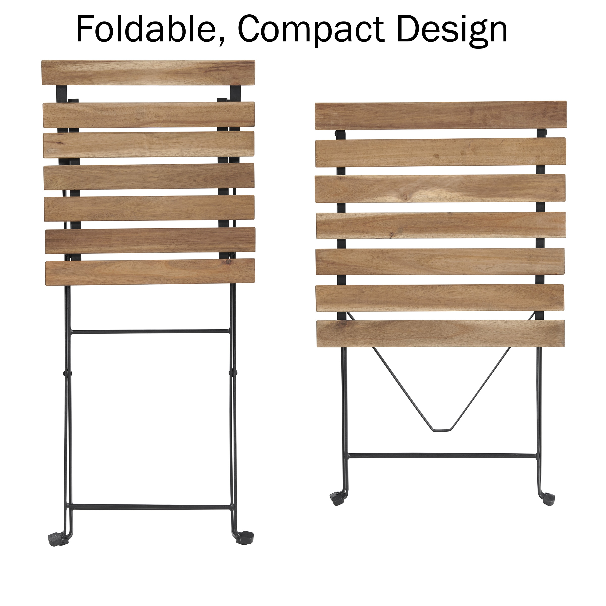 Lavish Home 80-OUTD-BISTRO-BR Folding-Furniture-Sets - View #3