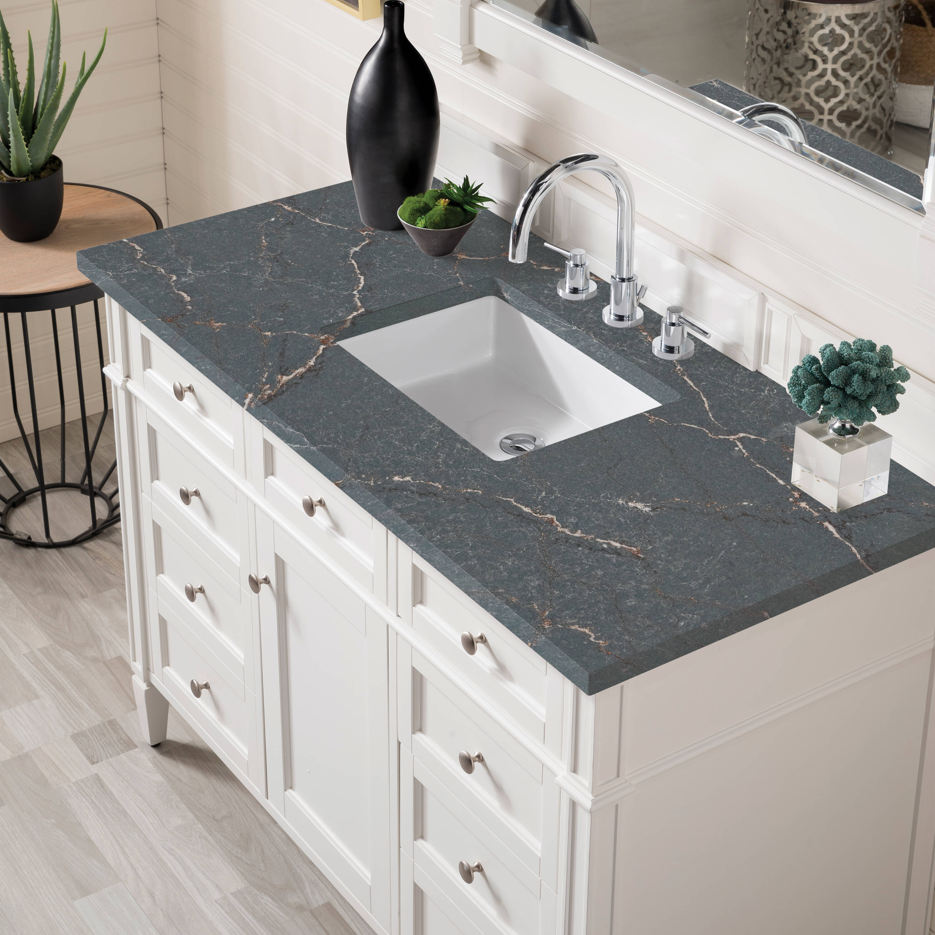 James Martin Vanities 655-V48-BW-3PBL Bath-Vanity-Combo - View #5
