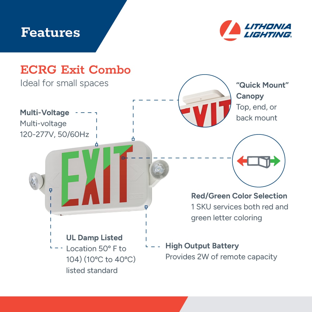 Lithonia Lighting ECRG HO RD M6 Emergency-Exit-Lighting - View #3