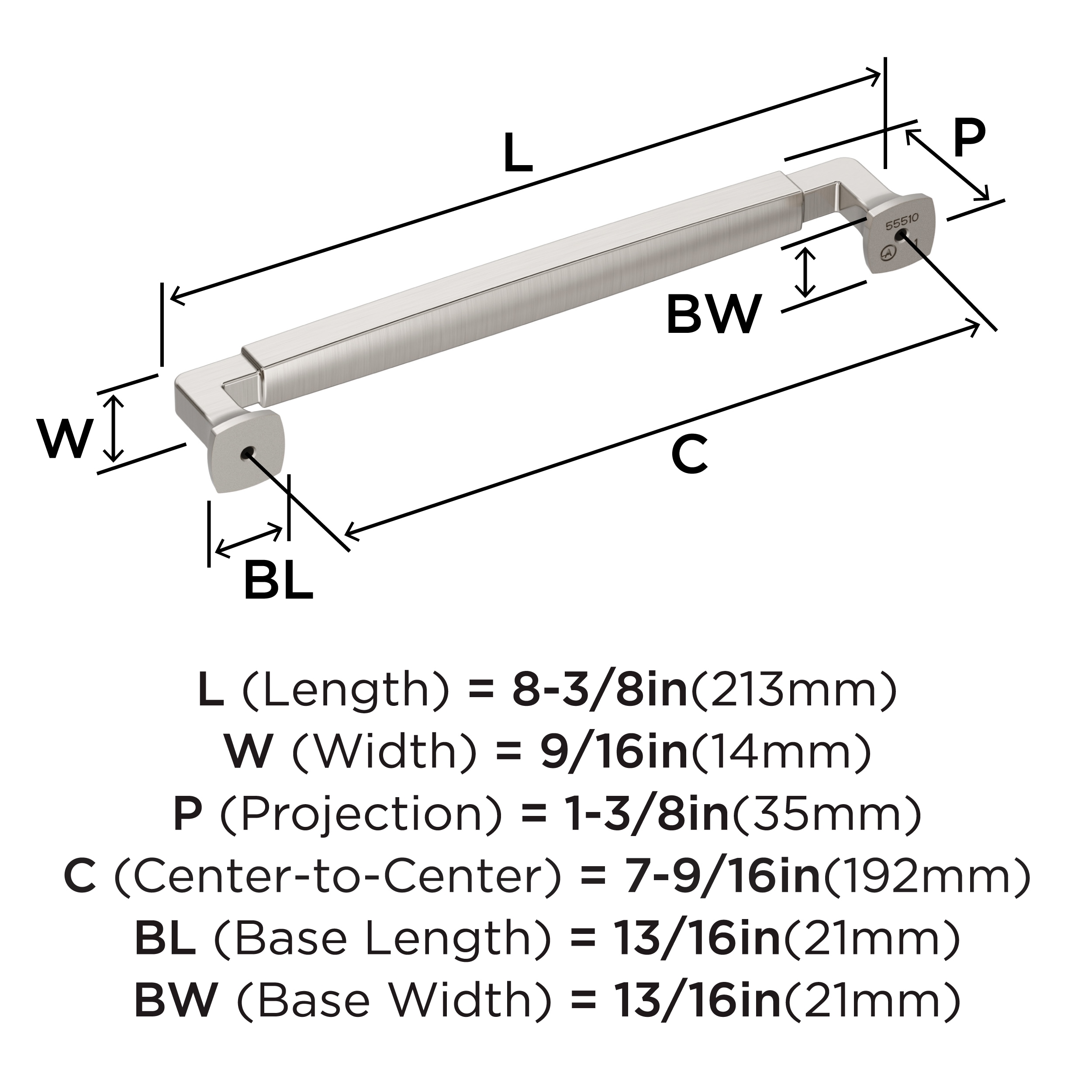 Amerock BP55510G10 Cabinet-Pulls - View #4