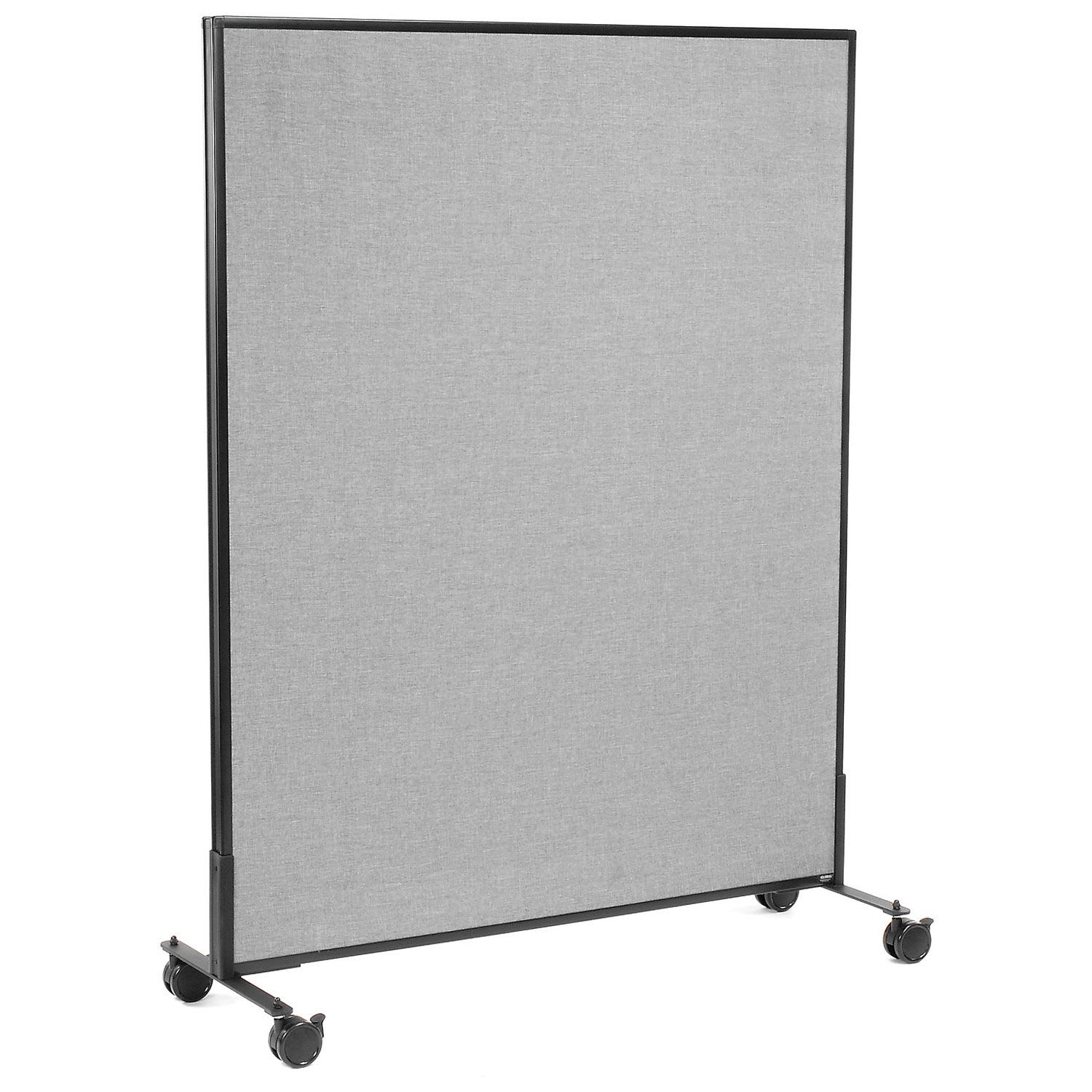 Global Industrial 694959MGY 48-14-inW x 63-inH Mobile Office Partition Panel Gray