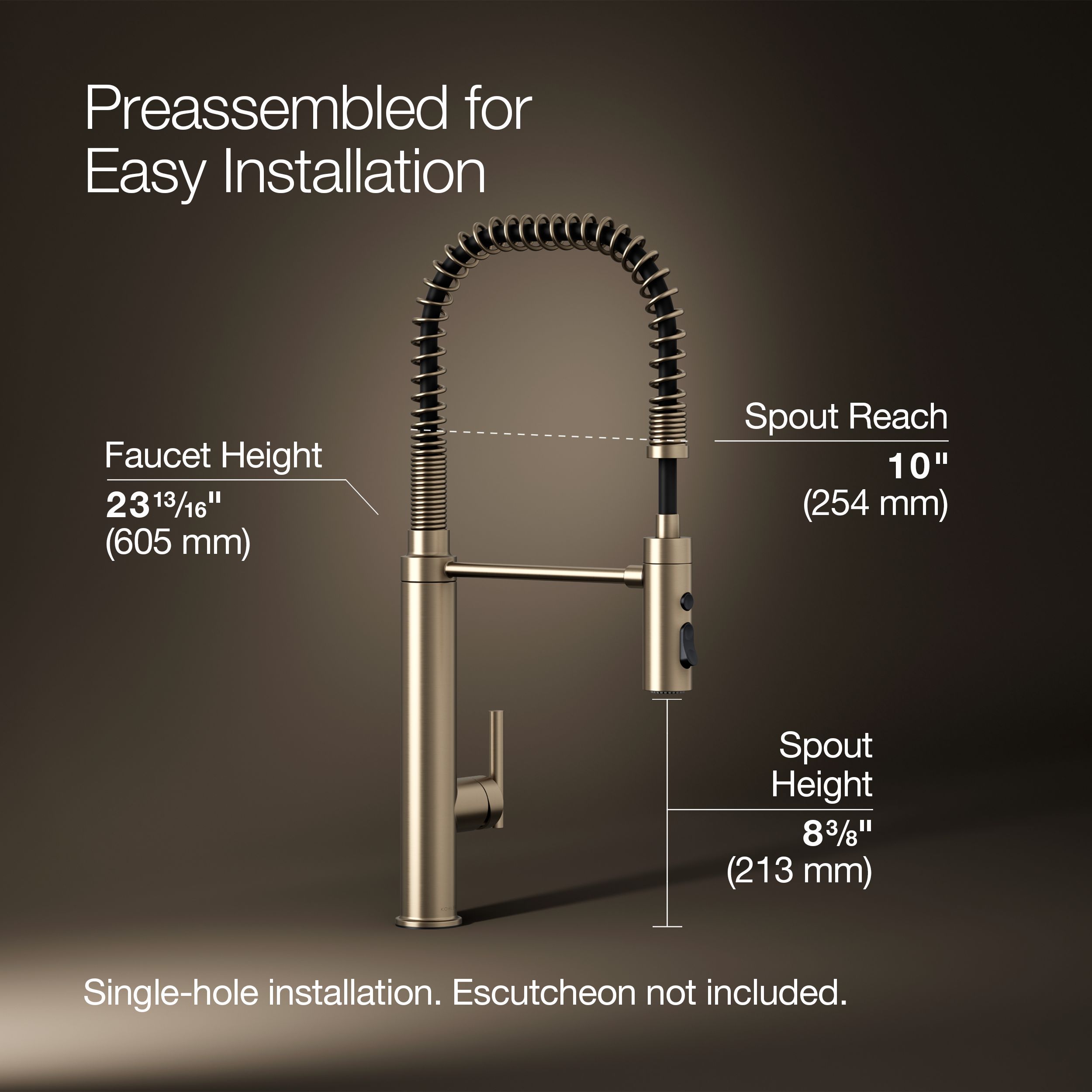 KOHLER 24982-BV Kitchen-Faucets - View #3