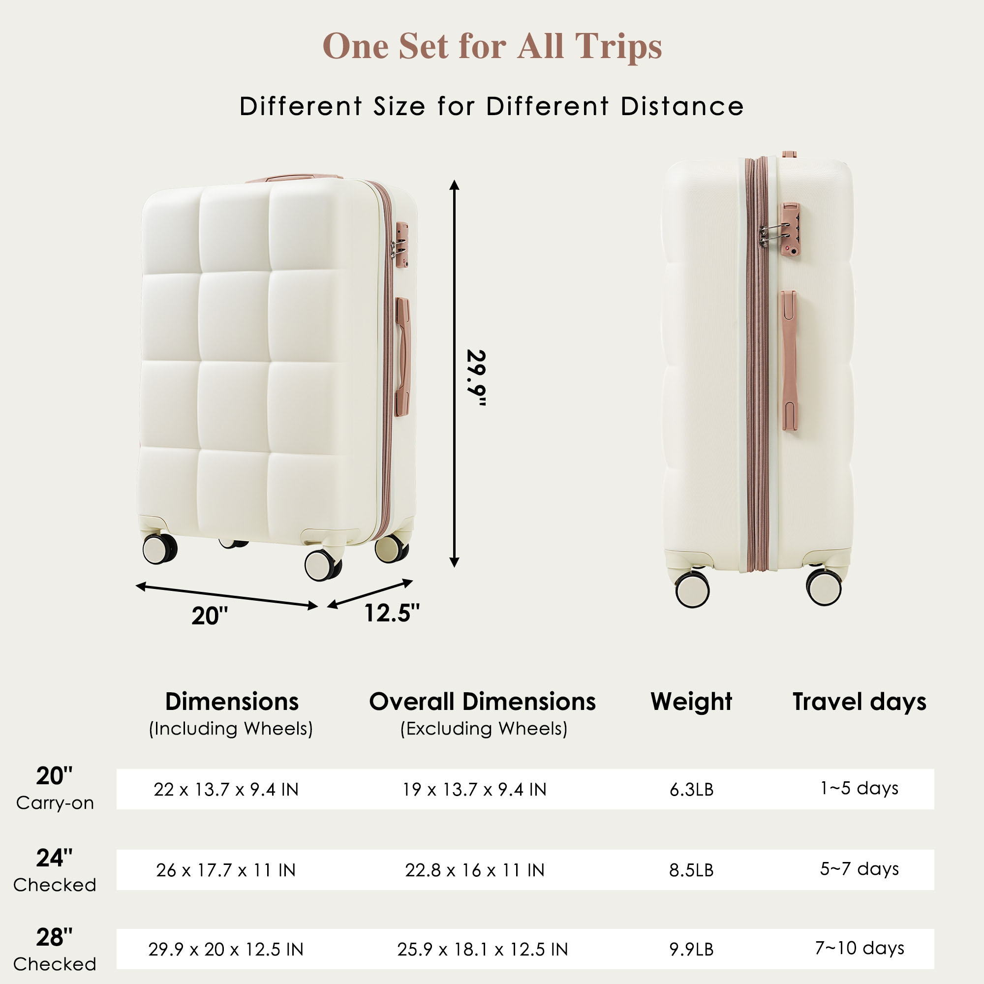 Bybafun YD9600029 Luggage-And-Luggage-Sets - View #2