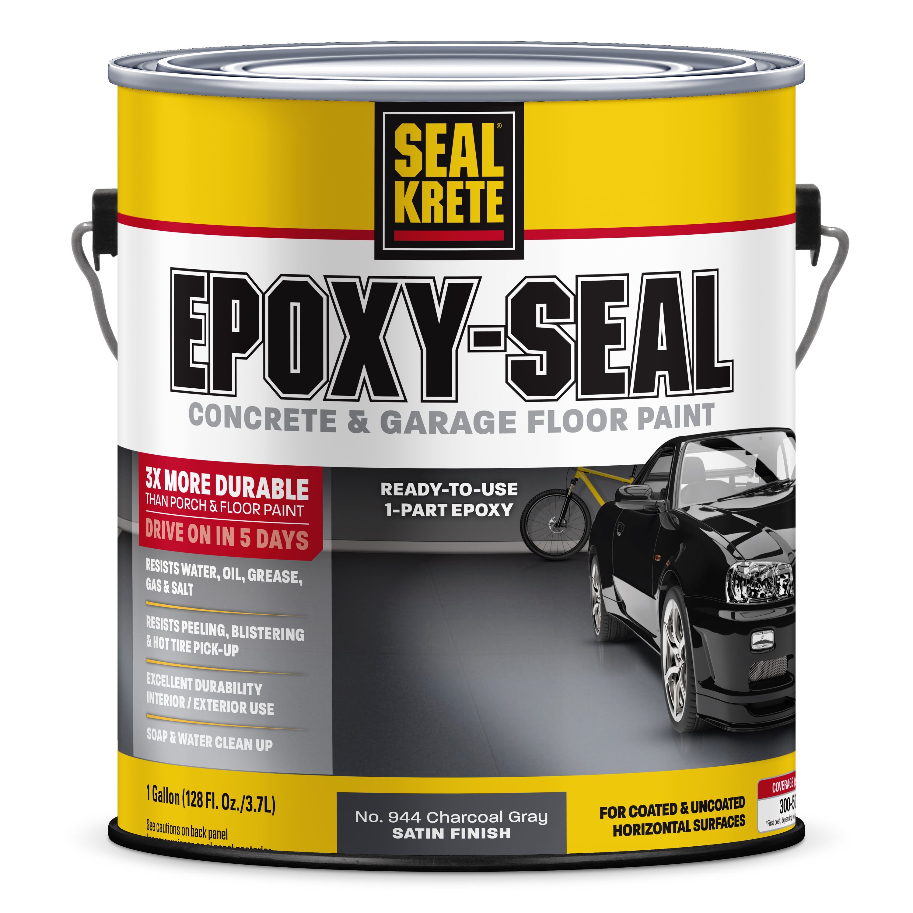 Imprinted concrete coloured driveway sealer paint CHARCOAL GREY hard  wearing