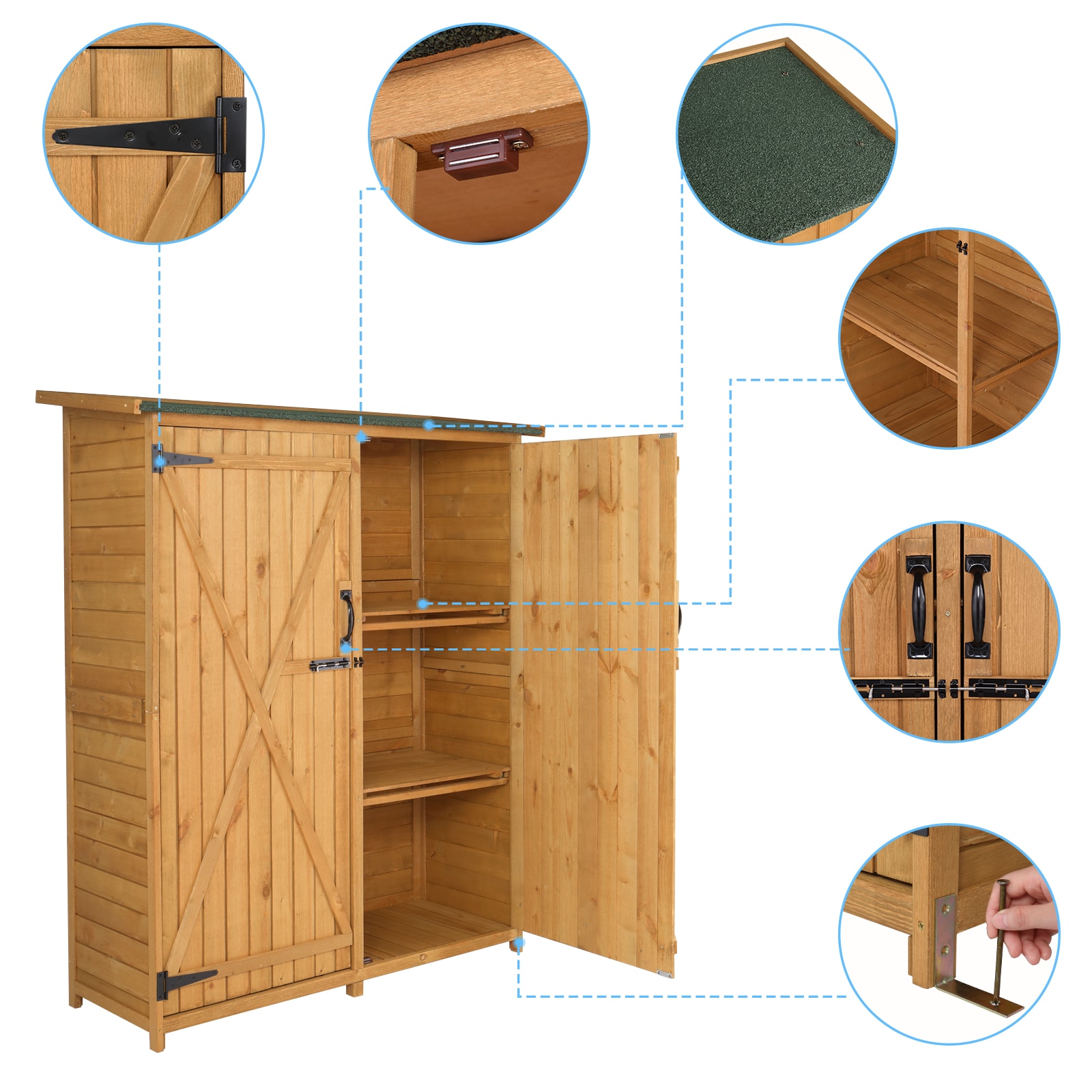 Outopee LO1G55000136+137 Wood-Storage-Buildings - View #2