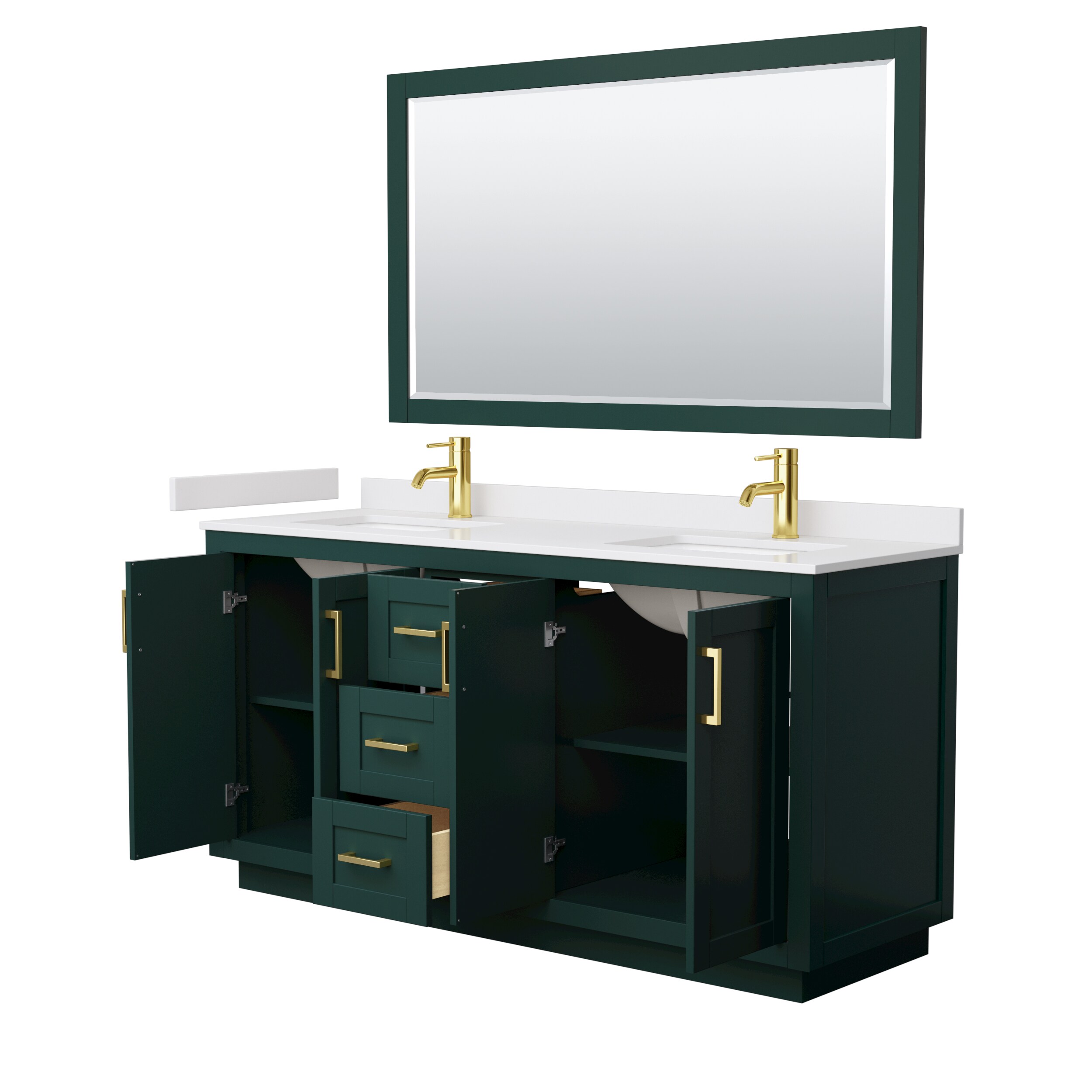 Wyndham Collection WCF292966DGDWCUNSM58 Bath-Vanity-Combo - View #3