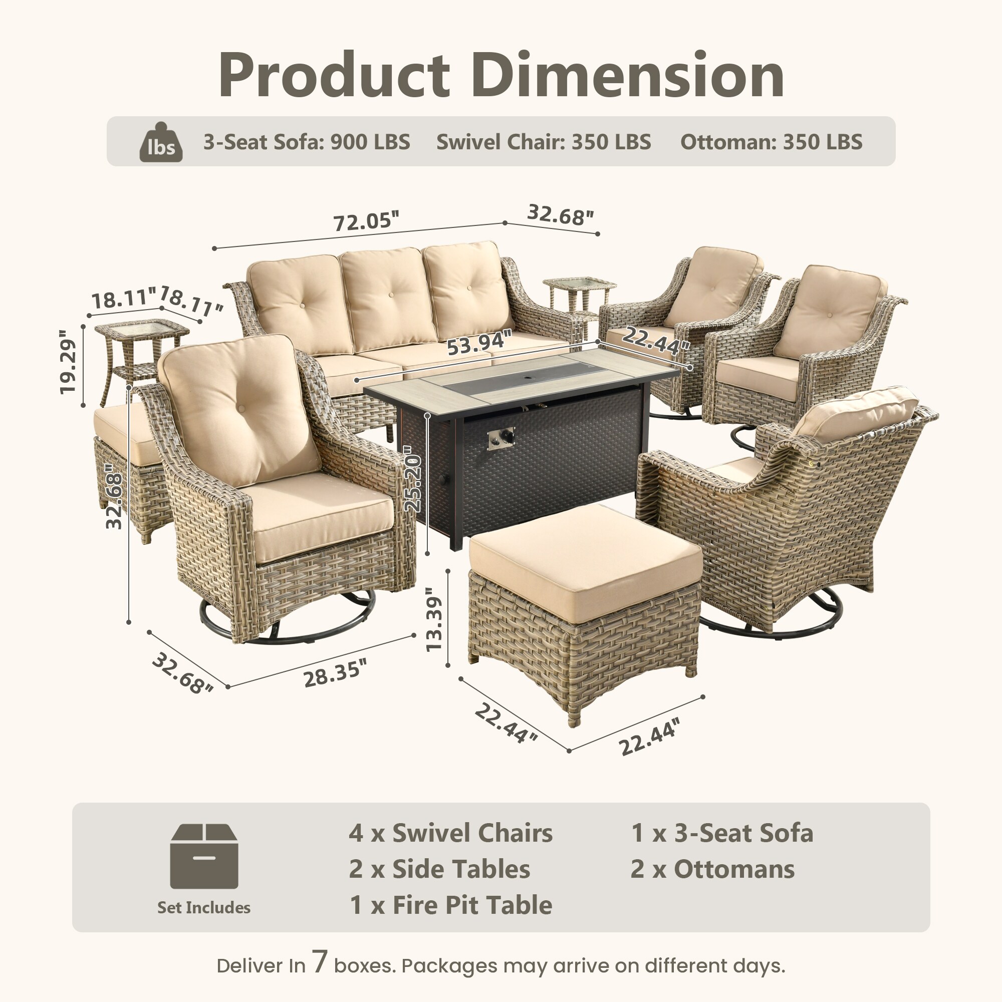 Caodoc L5-CFP03-YZPAD610 Patio-Sofas-Daybeds - View #6