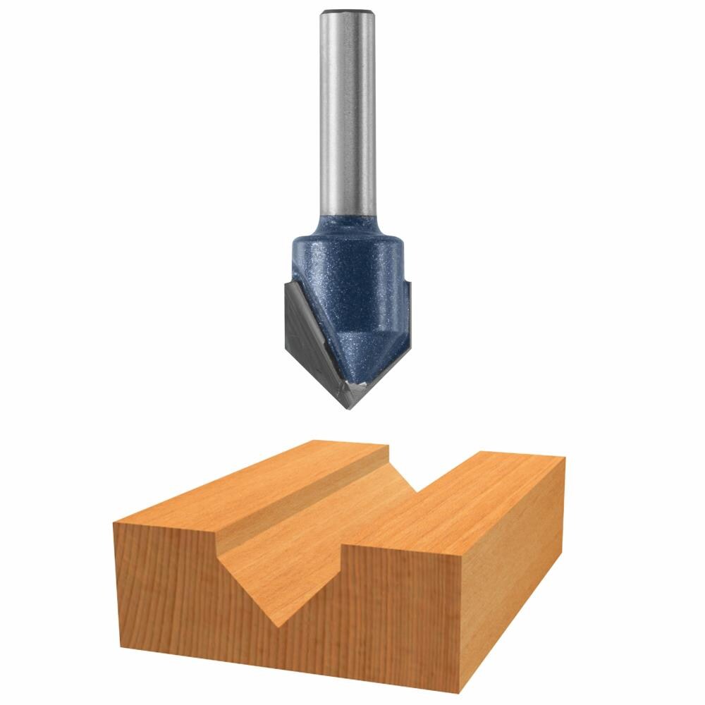 Bosch 85219M 9/16-in Carbide-tipped V-groove and Scoring Router Bit